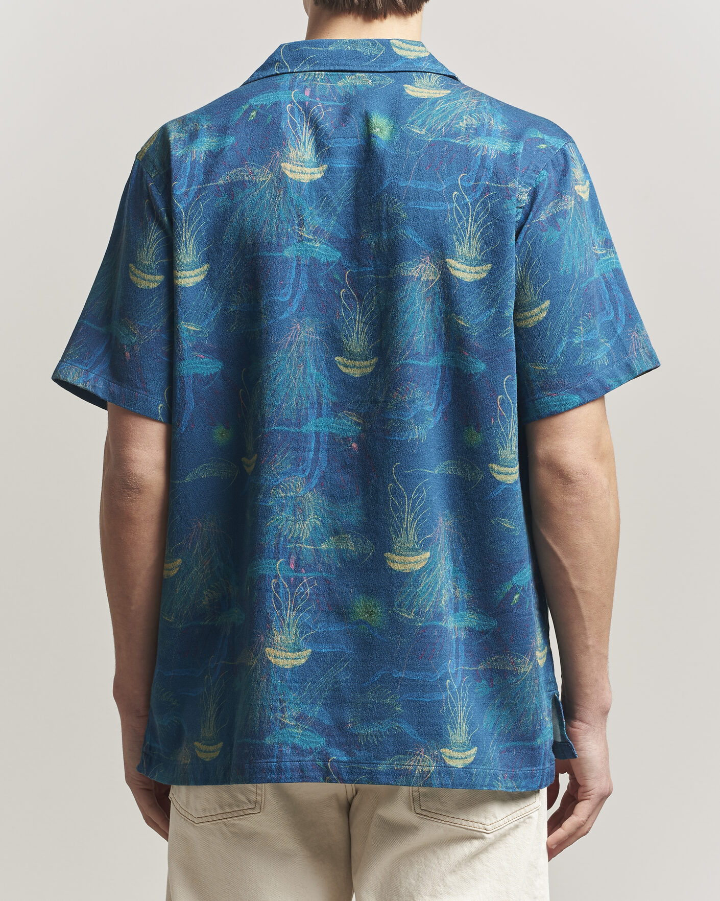 Herren | Hemden | Nudie Jeans | Arvid Hawaii Shirt Deep Sea