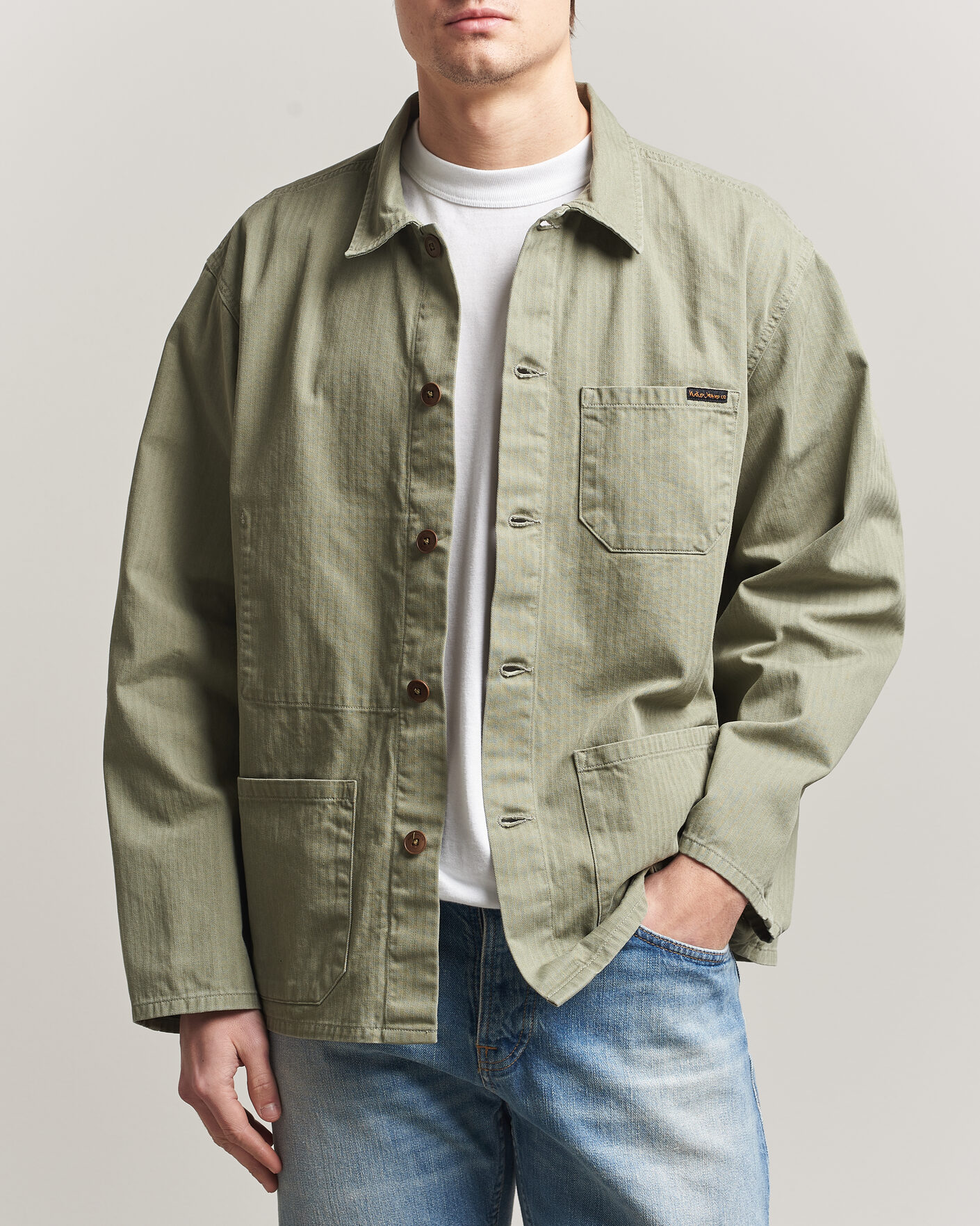 Herren | Hemden | Nudie Jeans | Buddy Chore Jacket Pale Green
