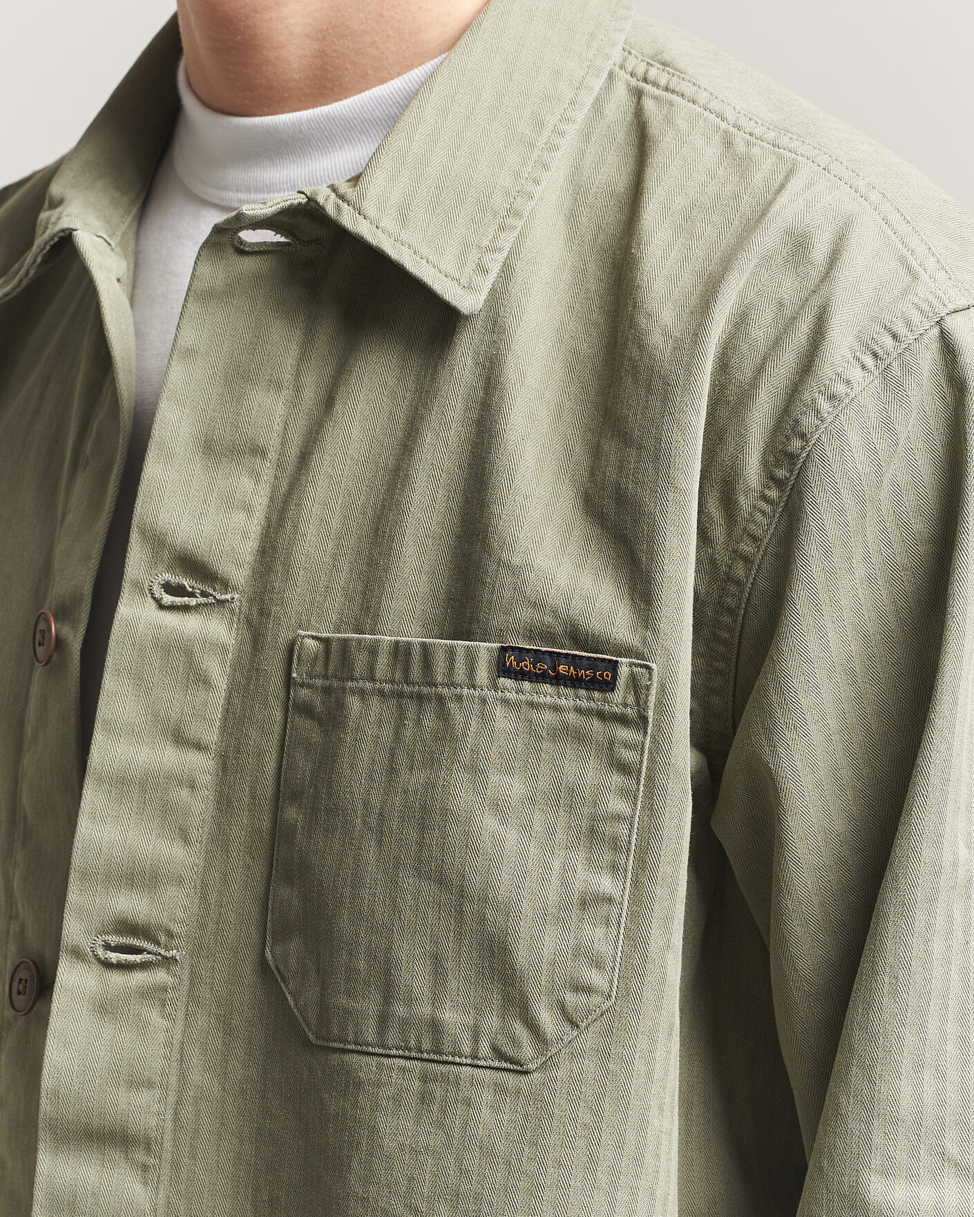 Herren | Hemden | Nudie Jeans | Buddy Chore Jacket Pale Green