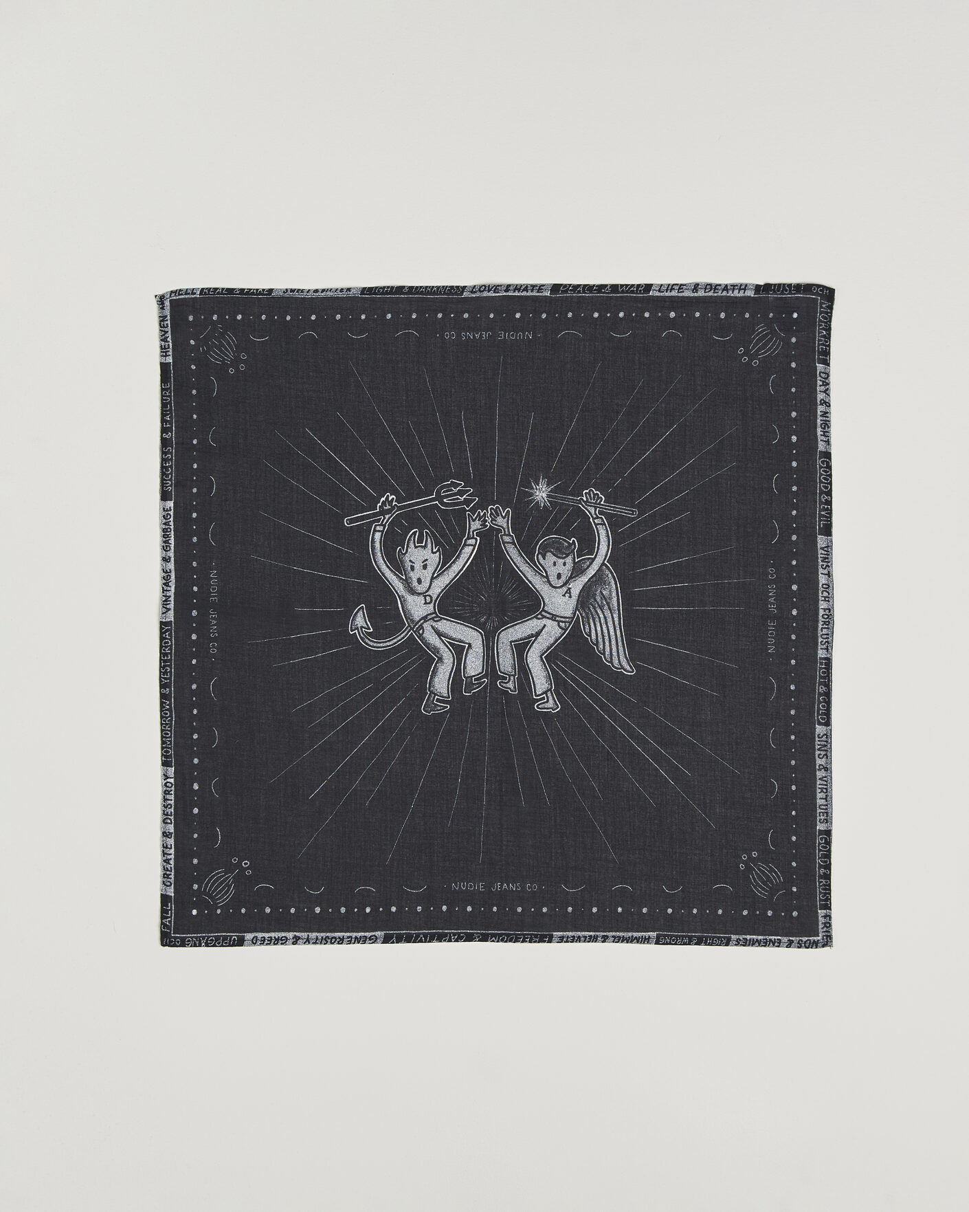 Herren | Tücher | Nudie Jeans | Ingrid Printed Bandana Black