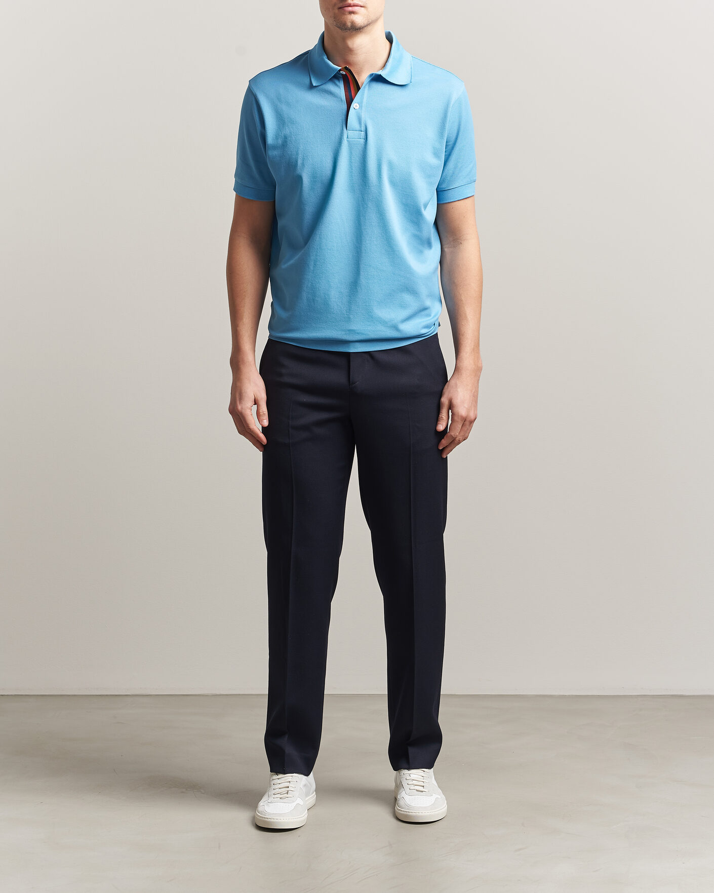 Herren | Poloshirts | Paul Smith | Placket Stripe Polo Blue