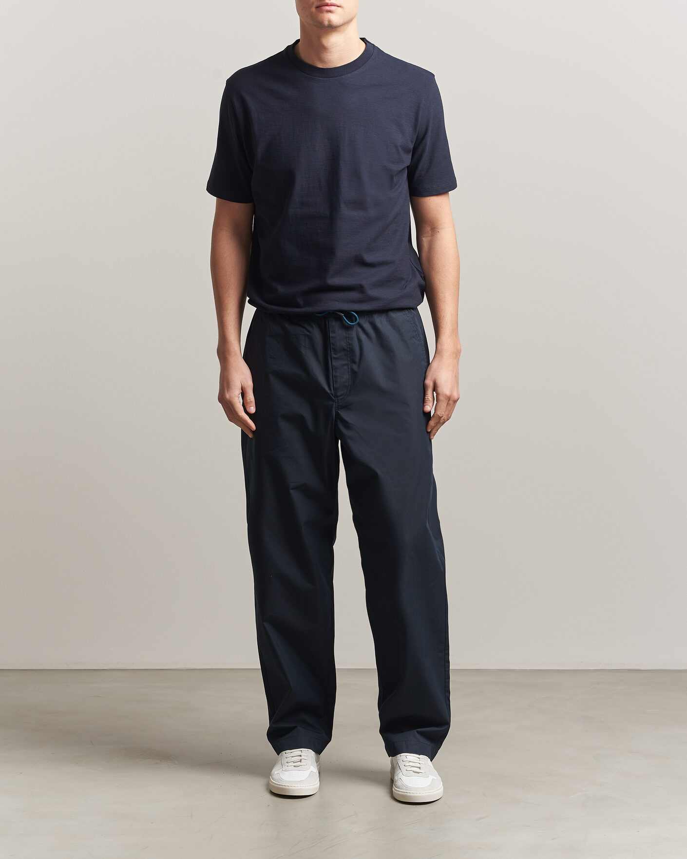 Herren | Hosen | PS Paul Smith | Casual Cotton Drawstring Trousers Navy