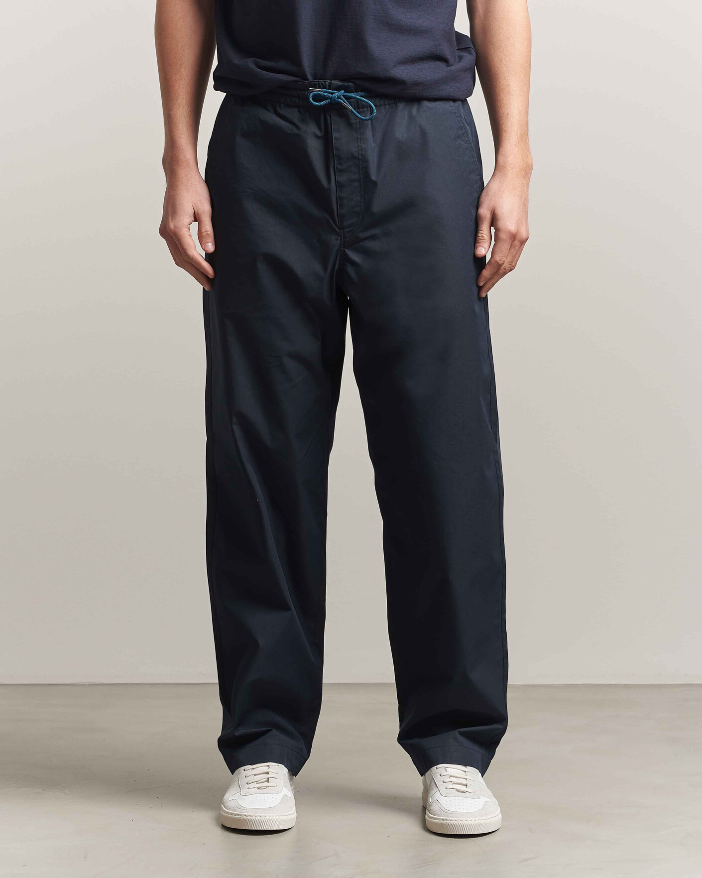 Herren | Hosen | PS Paul Smith | Casual Cotton Drawstring Trousers Navy