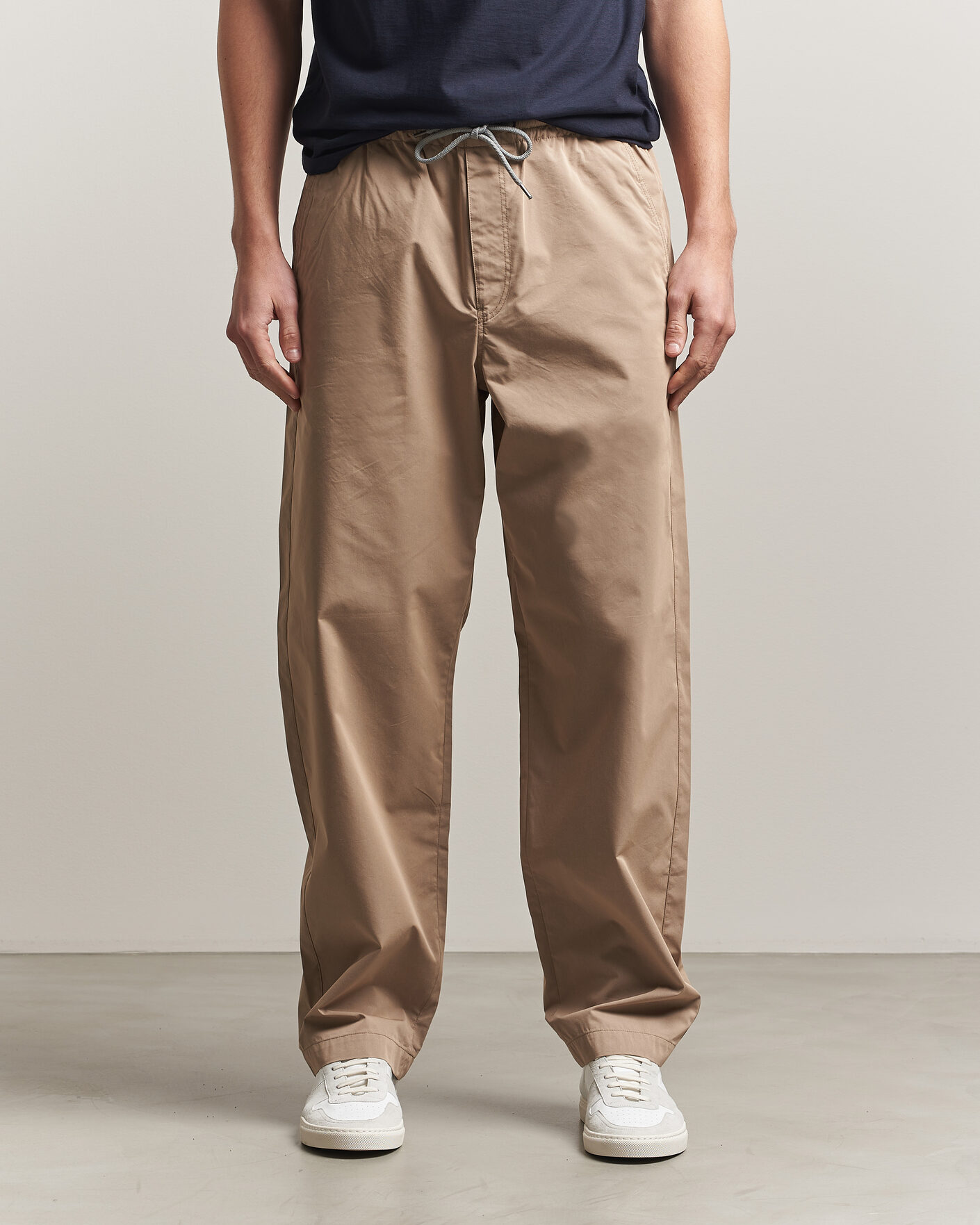 Herren | Hosen | PS Paul Smith | Casual Cotton Drawstring Trousers Beige