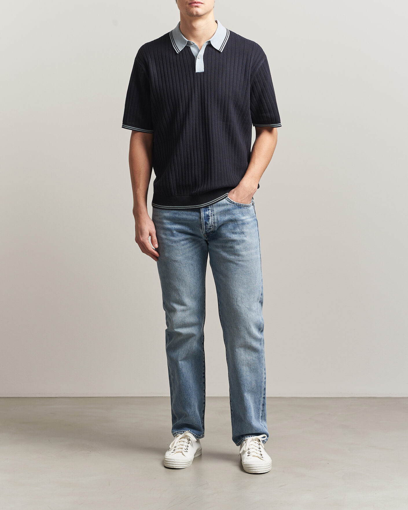 Herren | Poloshirts | PS Paul Smith | Cotton Knitted Polo Navy