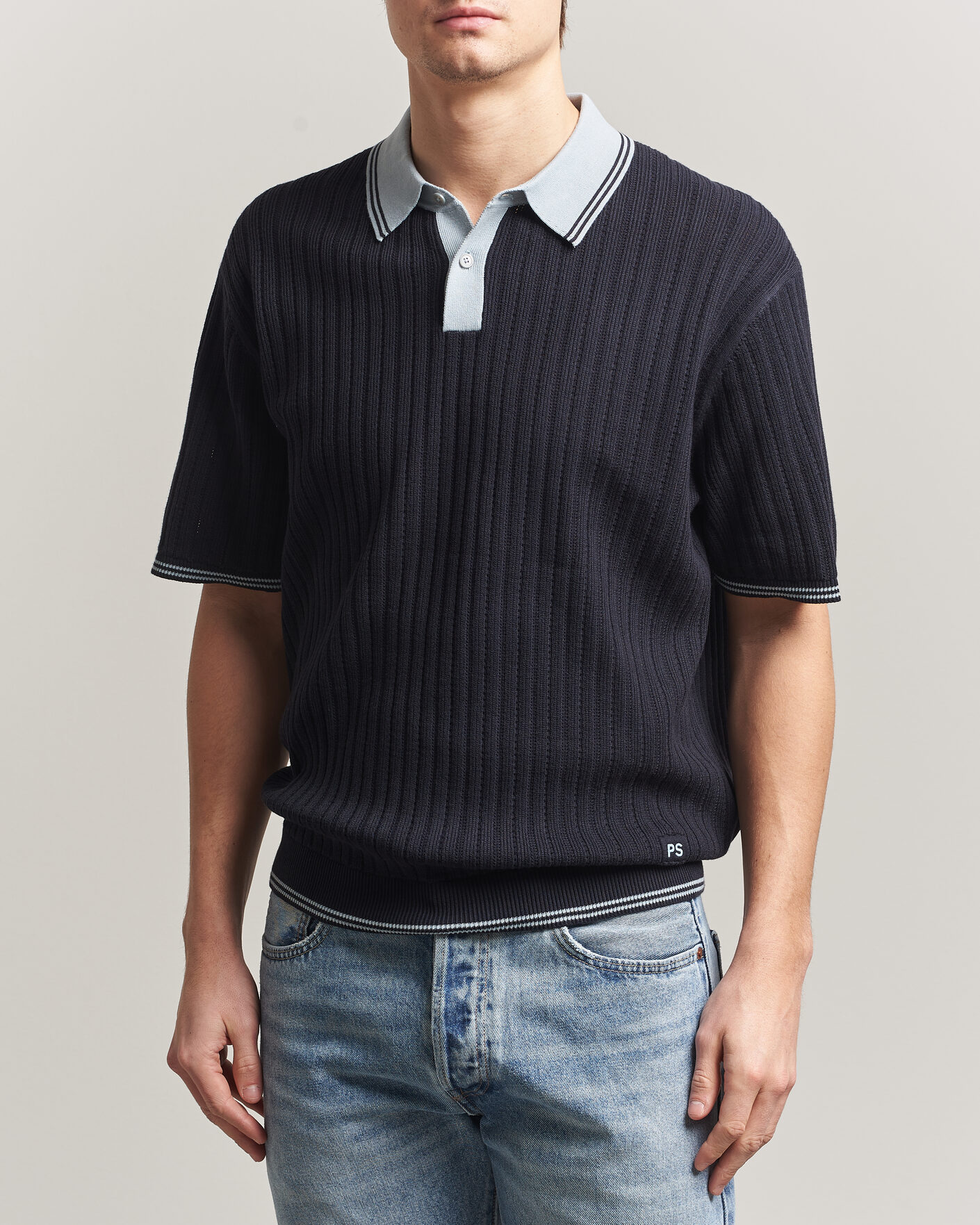 Herren | Poloshirts | PS Paul Smith | Cotton Knitted Polo Navy