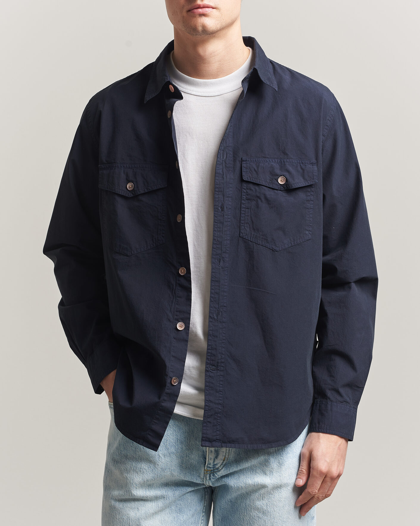 Herren | Hemden | PS Paul Smith | Cotton Pocket Overshirt Navy