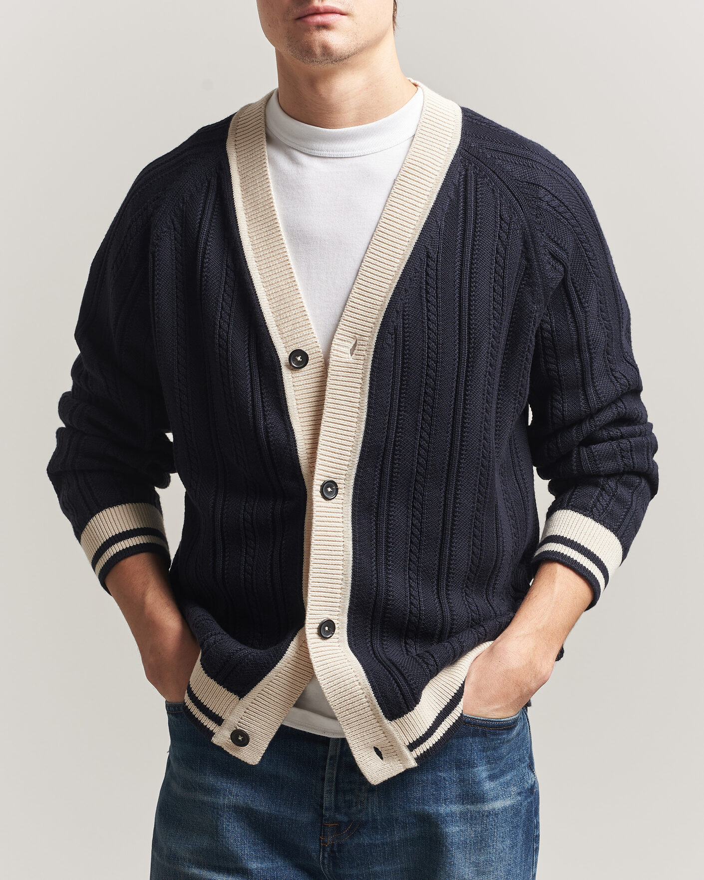 Herren | Pullover | PS Paul Smith | Cotton Knitted Cardigan Navy