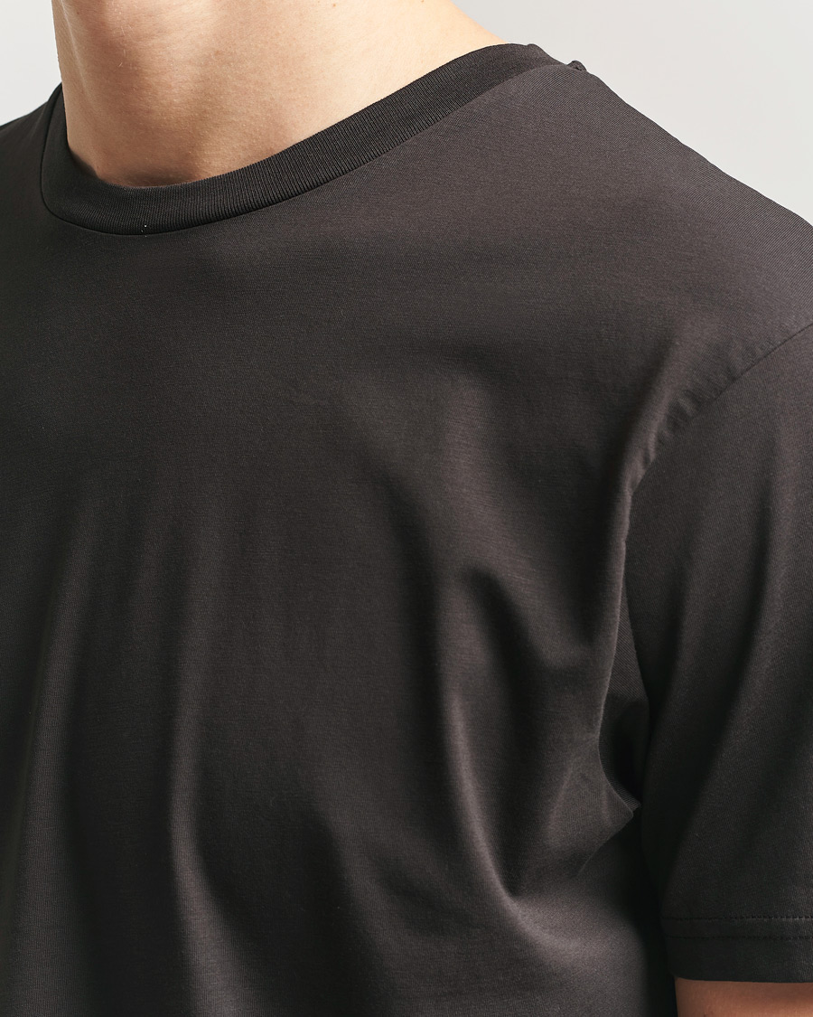 Herren | T-Shirts | Sunspel | Riviera Midweight T-Shirt Dark Chocolate