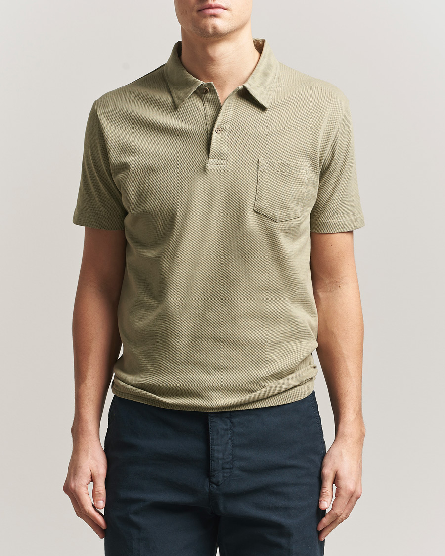 Herren | Poloshirts | Sunspel | Riviera Polo Shirt Pistachio