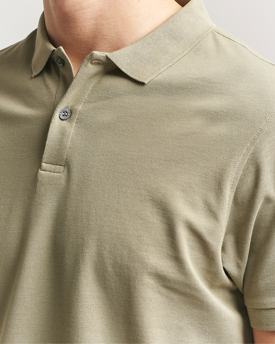 Herren | Poloshirts | Sunspel | Supima Cotton Short Sleeve Pique Polo Pistachio