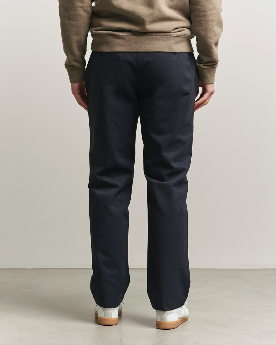 Herren | Hosen | Sunspel | Soft Cotton Drill Trousers Navy
