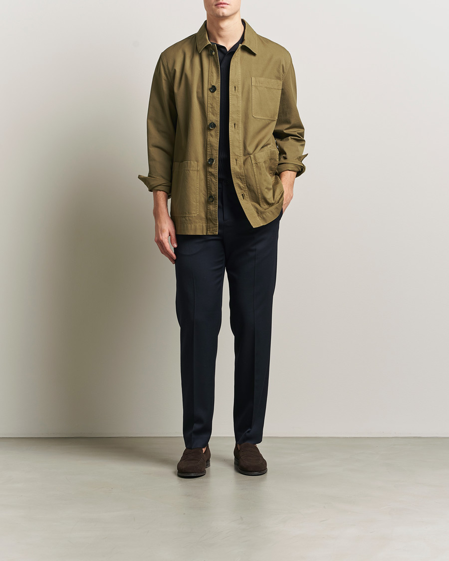 Herren | Jacken | Kiton | Cotton Canvas Chore Jacket Military