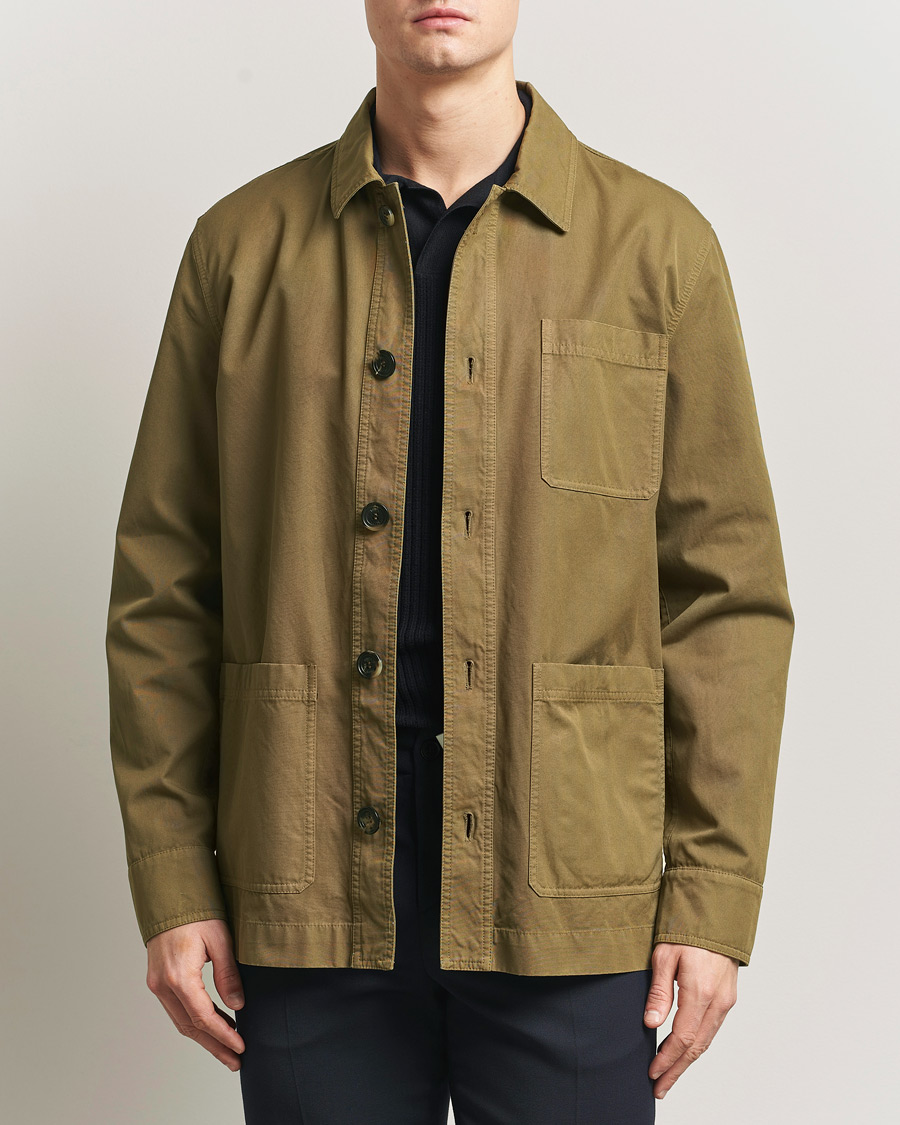 Herren | Jacken | Kiton | Cotton Canvas Chore Jacket Military