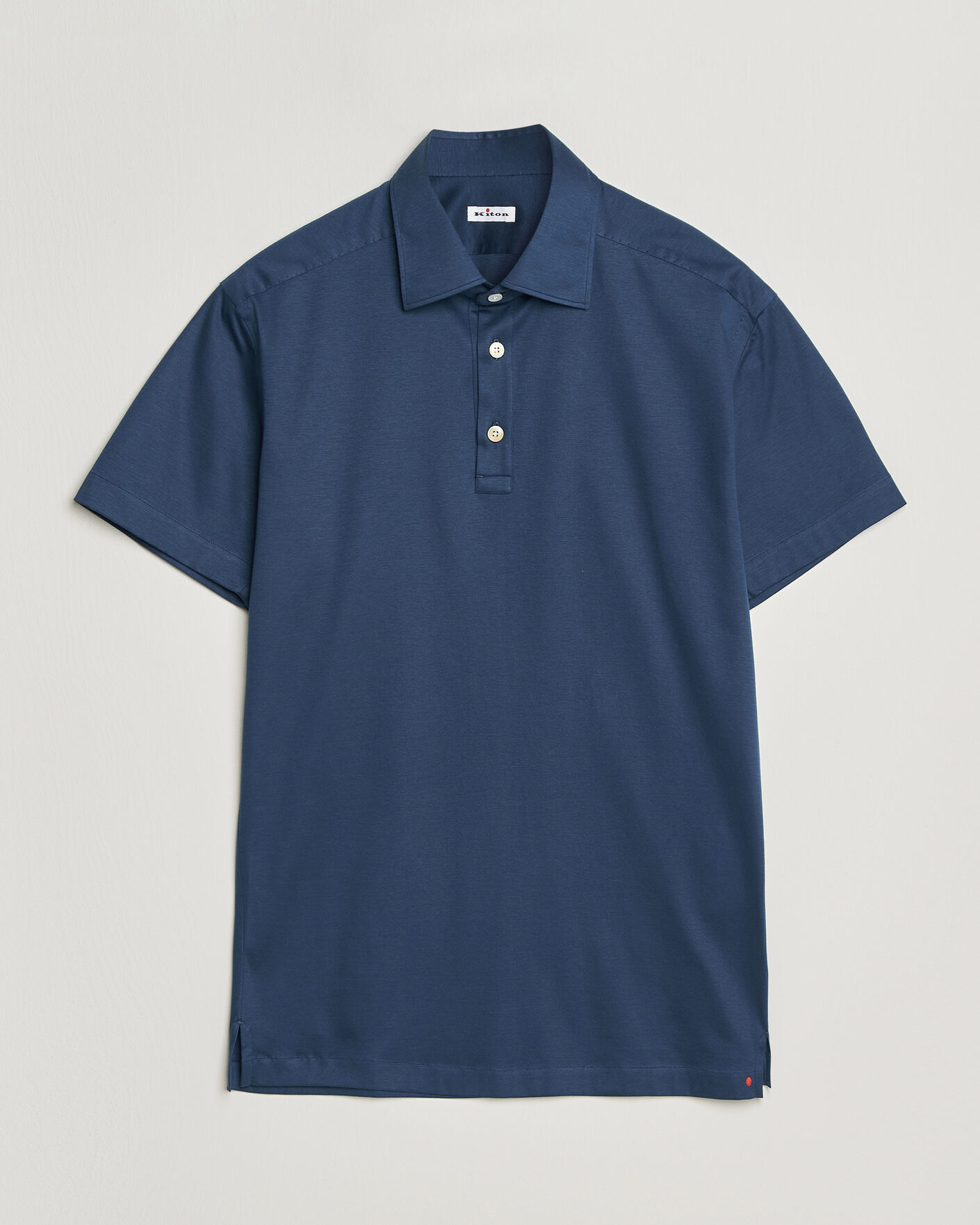 Herren | Poloshirts | Kiton | Short Sleeve Jersey Polo Dark Blue