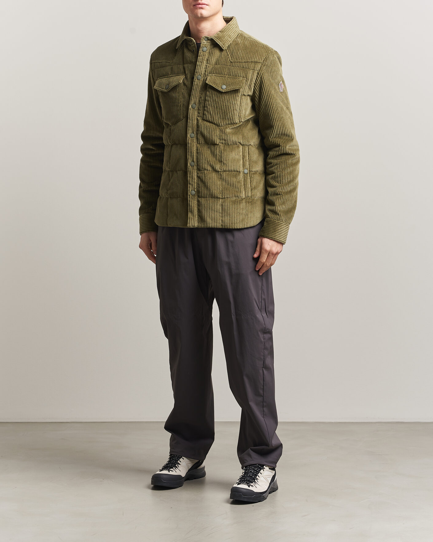 Herren | Jacken | Moncler Grenoble | Gelt Corduroy Shirt Jacket Military Green