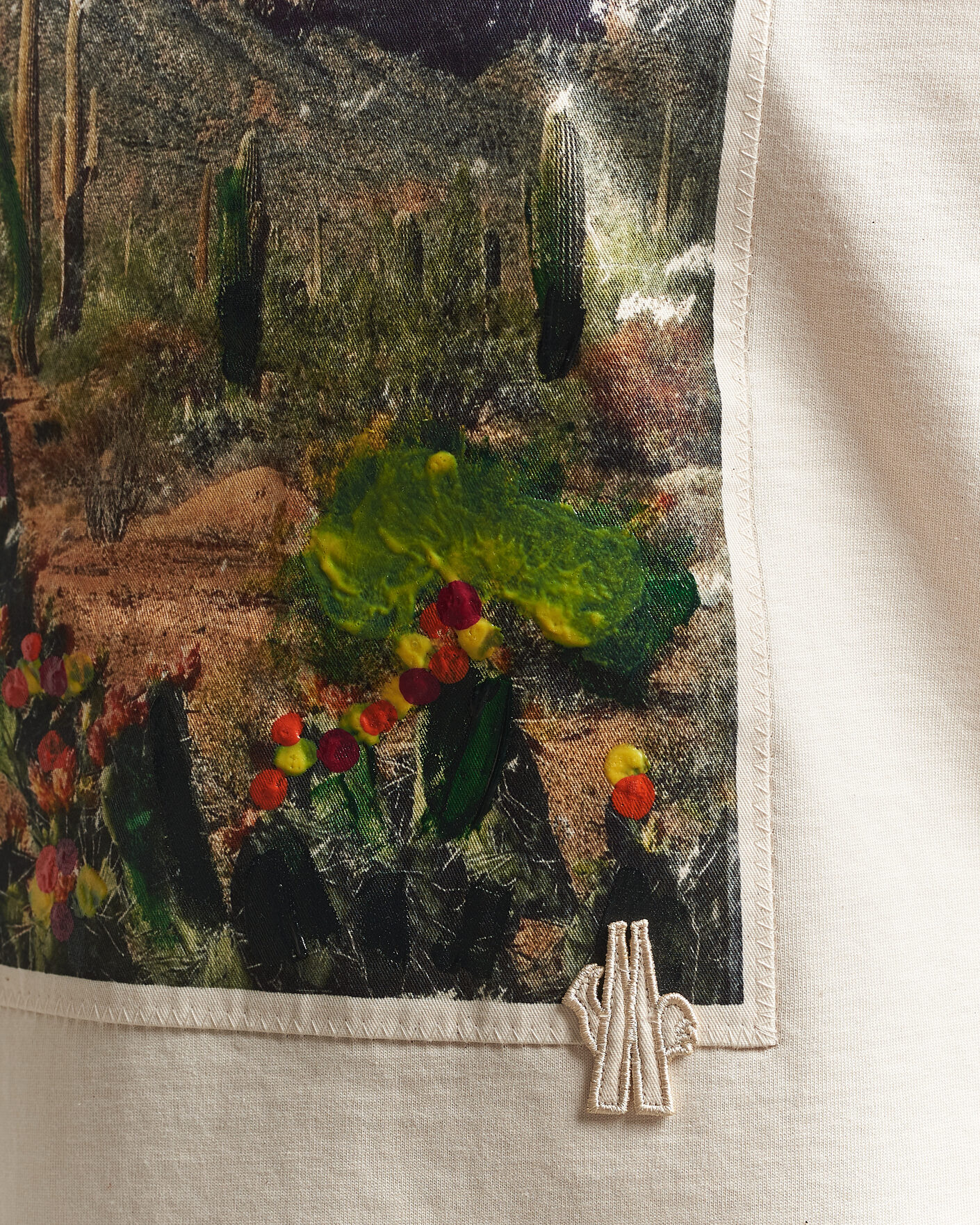 Herren | T-Shirts | Moncler Grenoble | Mountain Print T-Shirt Off White