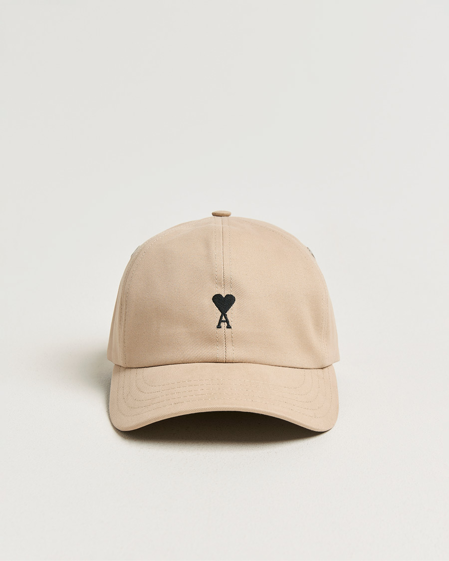 Herren | Hüte & Mützen | AMI | Black Heart Logo Cap Beige Taupe