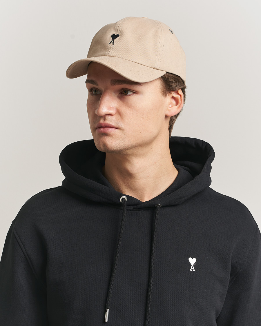 Herren | Hüte & Mützen | AMI | Black Heart Logo Cap Beige Taupe