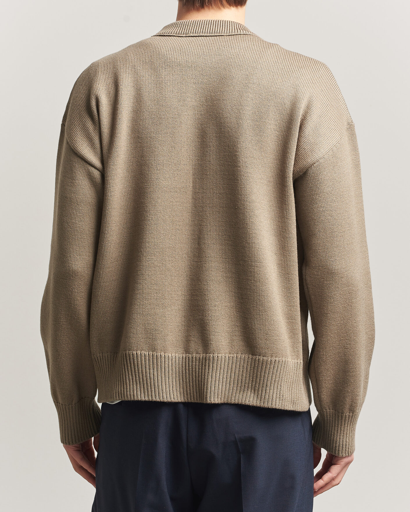 Herren | Pullover | AMI | Big Heart Wool Sweater Beige