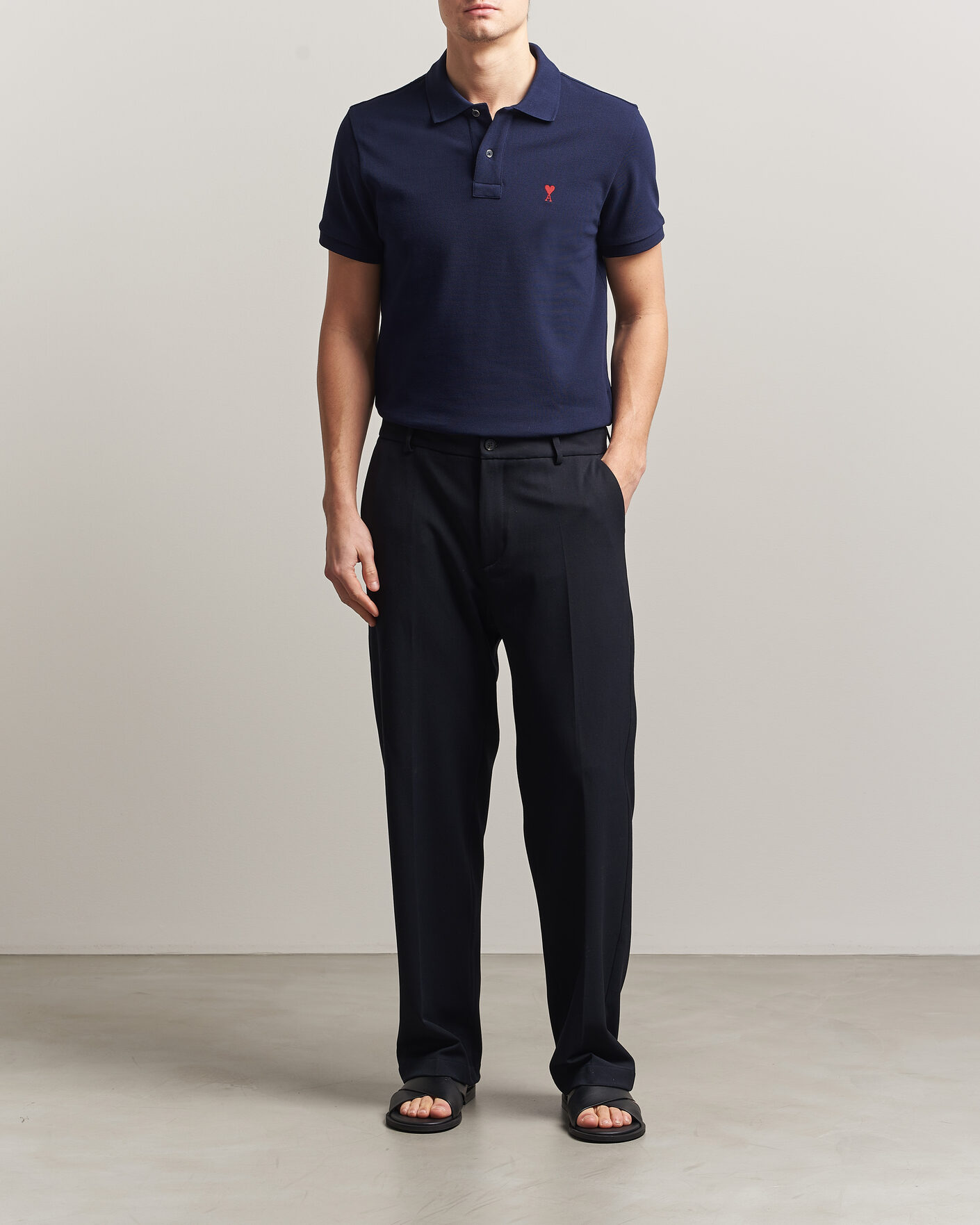 Herren | Poloshirts | AMI | Heart Logo Polo Navy