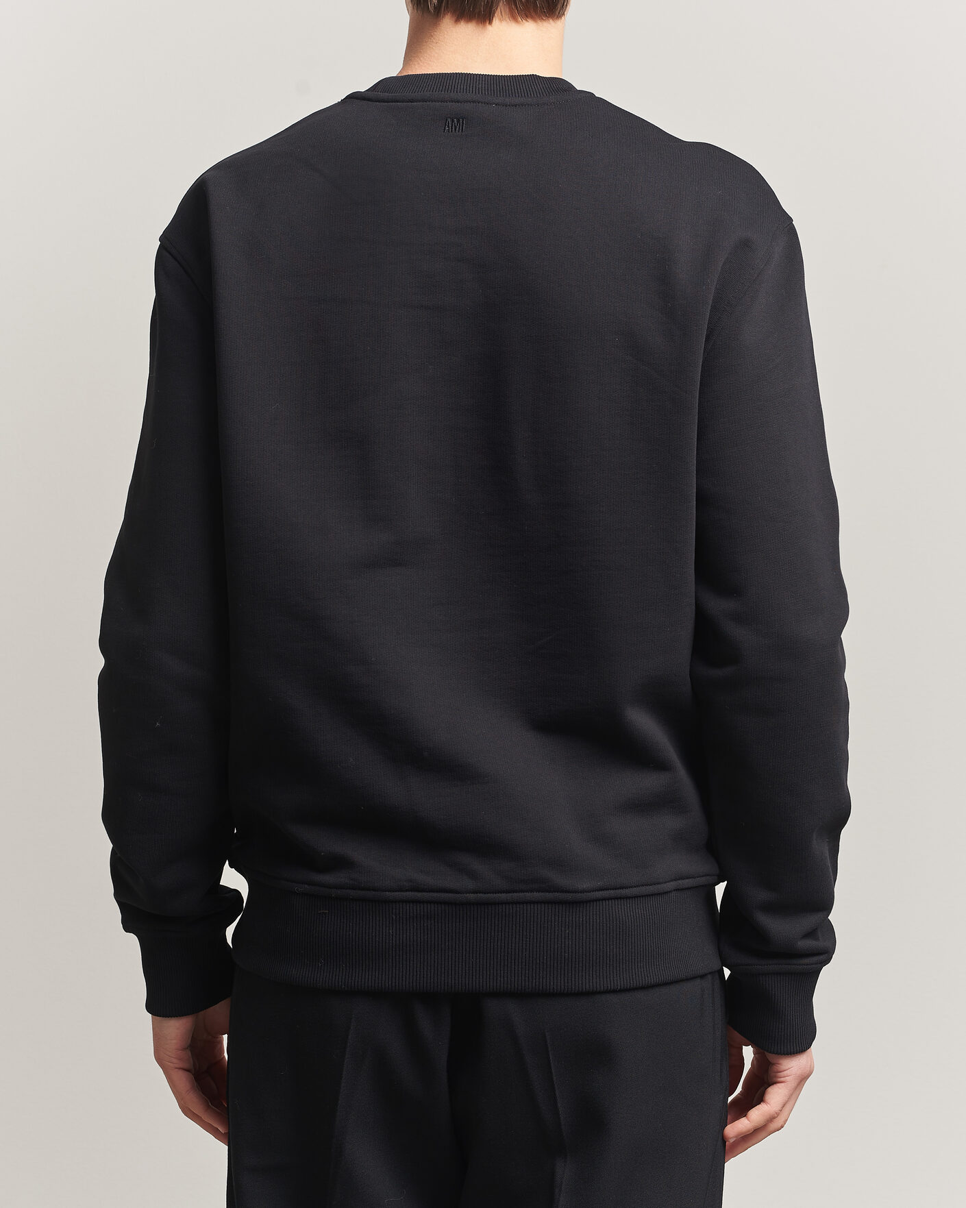 Herren | Pullover | AMI | Contrast Heart Logo Sweatshirt Black