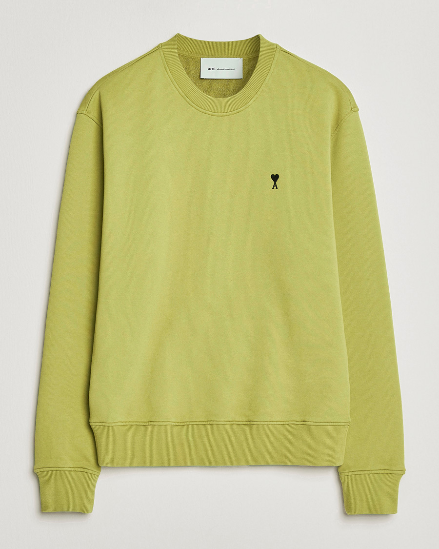 Herren | Pullover | AMI | Contrast Heart Logo Sweatshirt Matcha