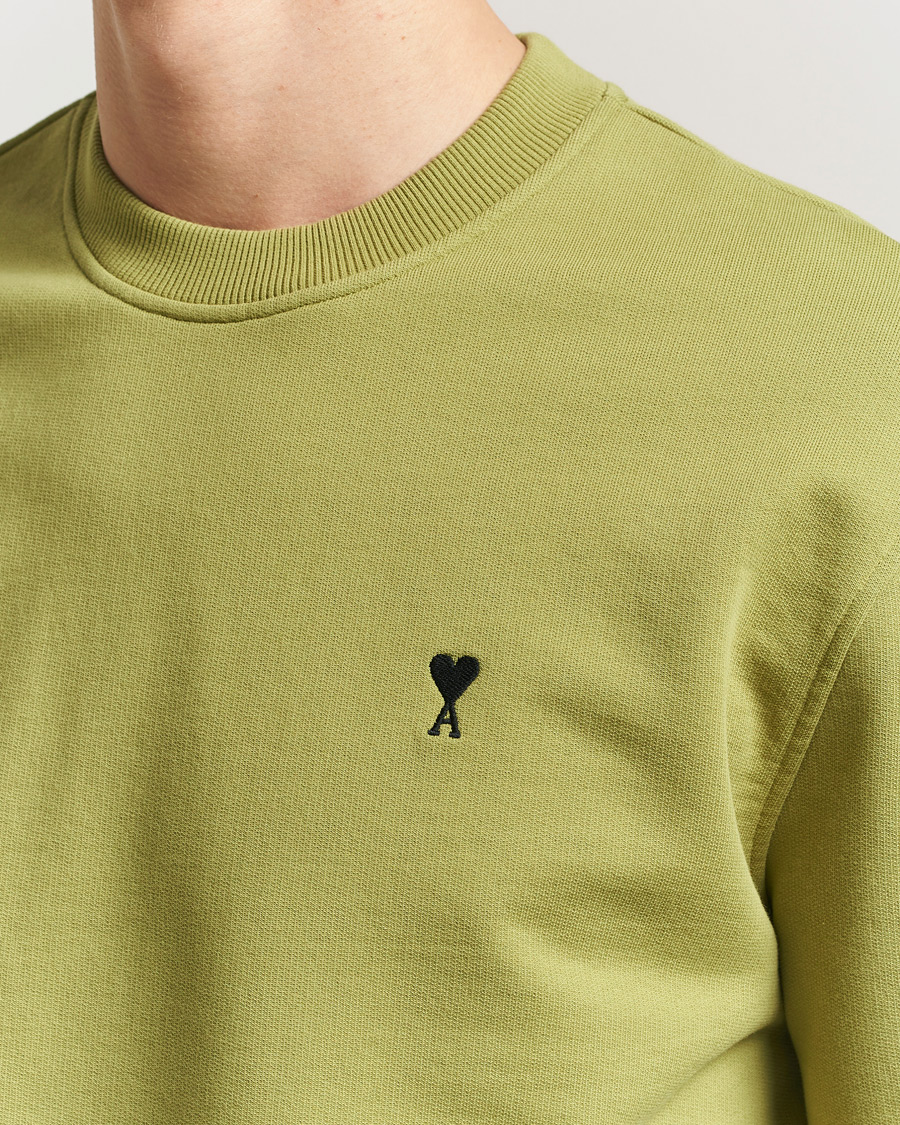 Herren | Pullover | AMI | Contrast Heart Logo Sweatshirt Matcha