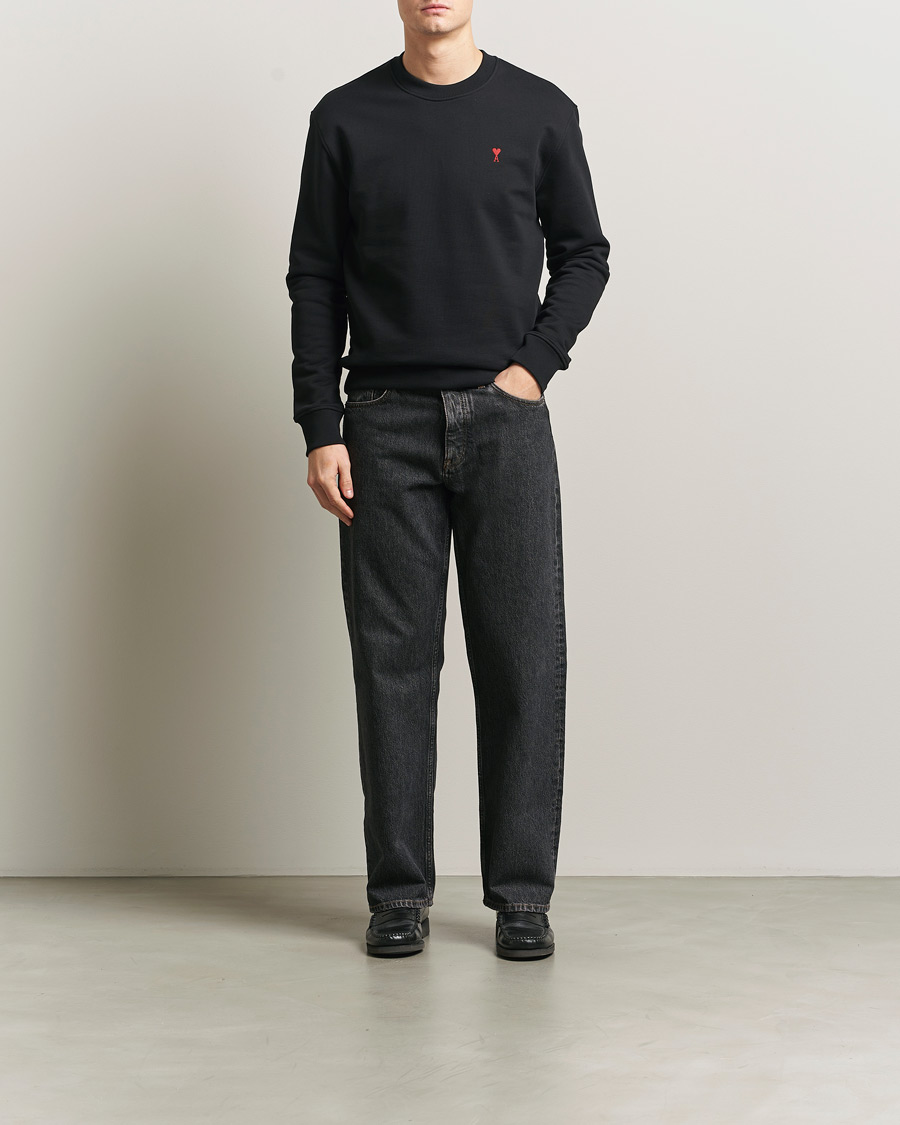 Herren | Pullover | AMI | Heart Logo Sweatshirt Black