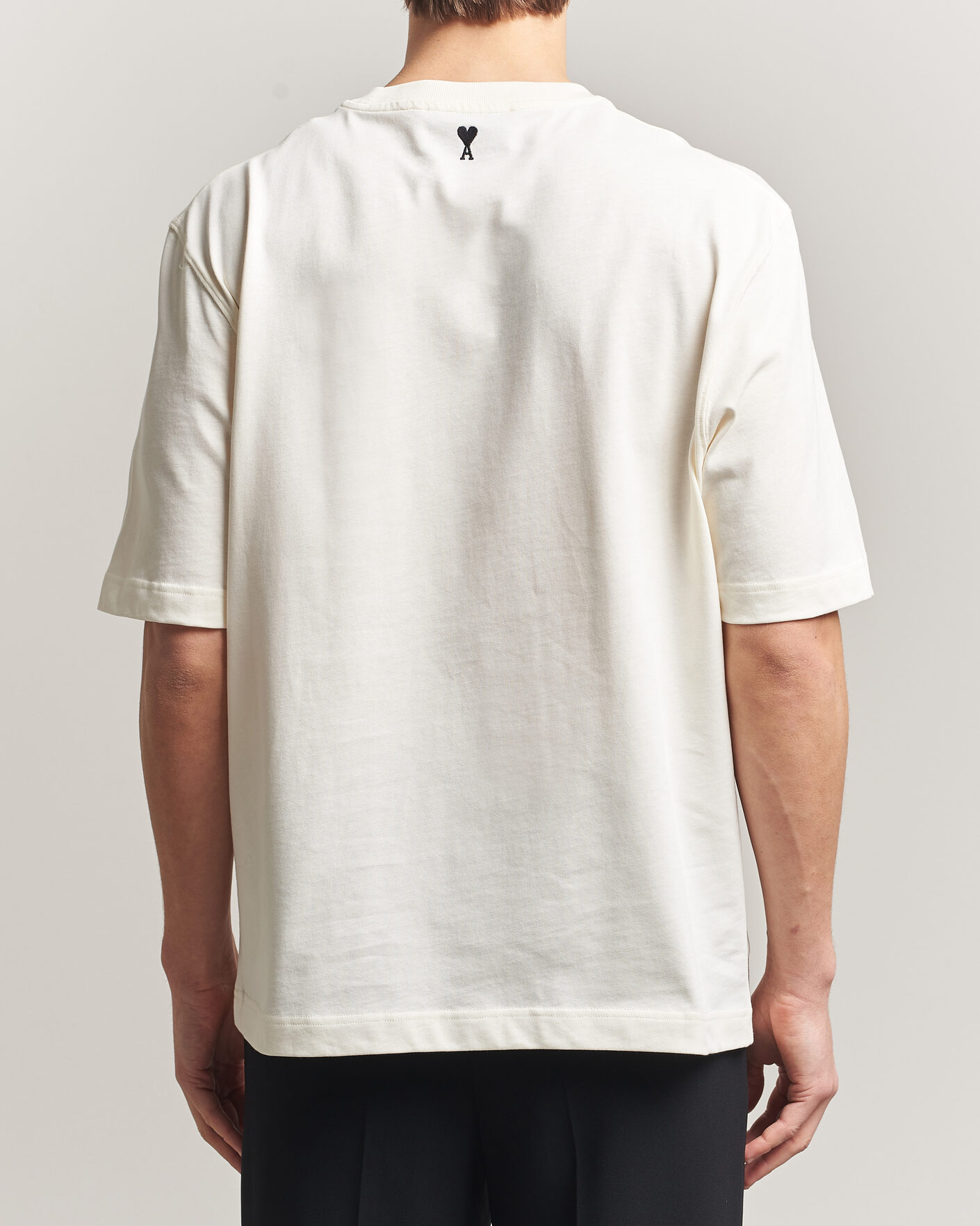 Herren | T-Shirts | AMI | Boxy Fit Printed T-Shirt Creme