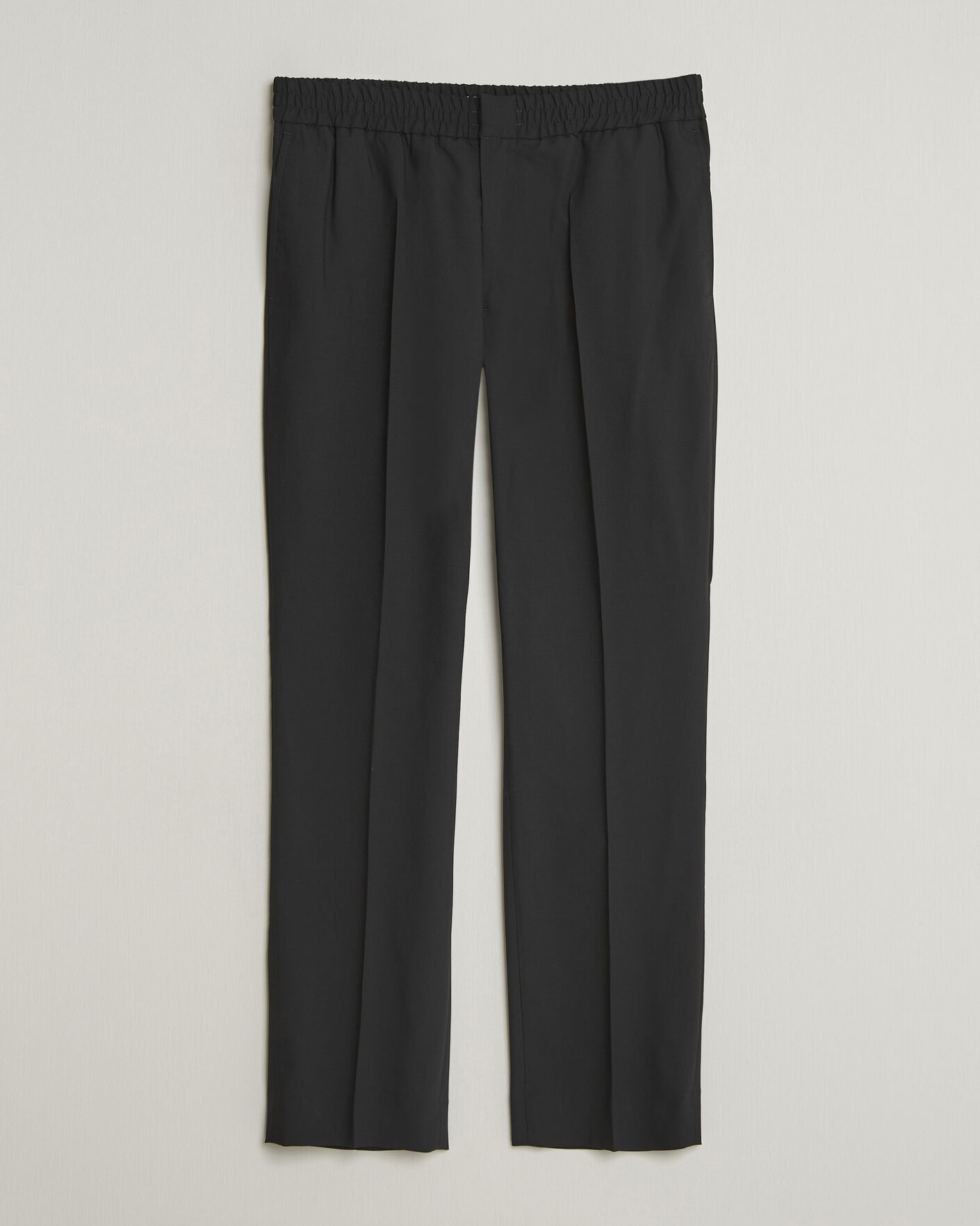 Herren | Hosen | AMI | Wool Drawstring Trousers Black