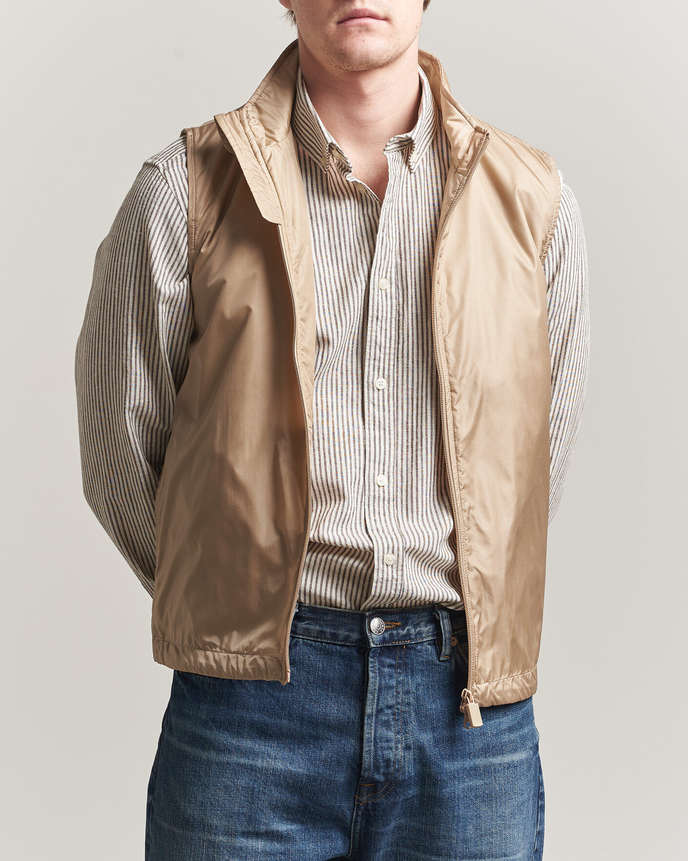 Herren | Westen | Aspesi | Vernes Nylon Gilet Beige