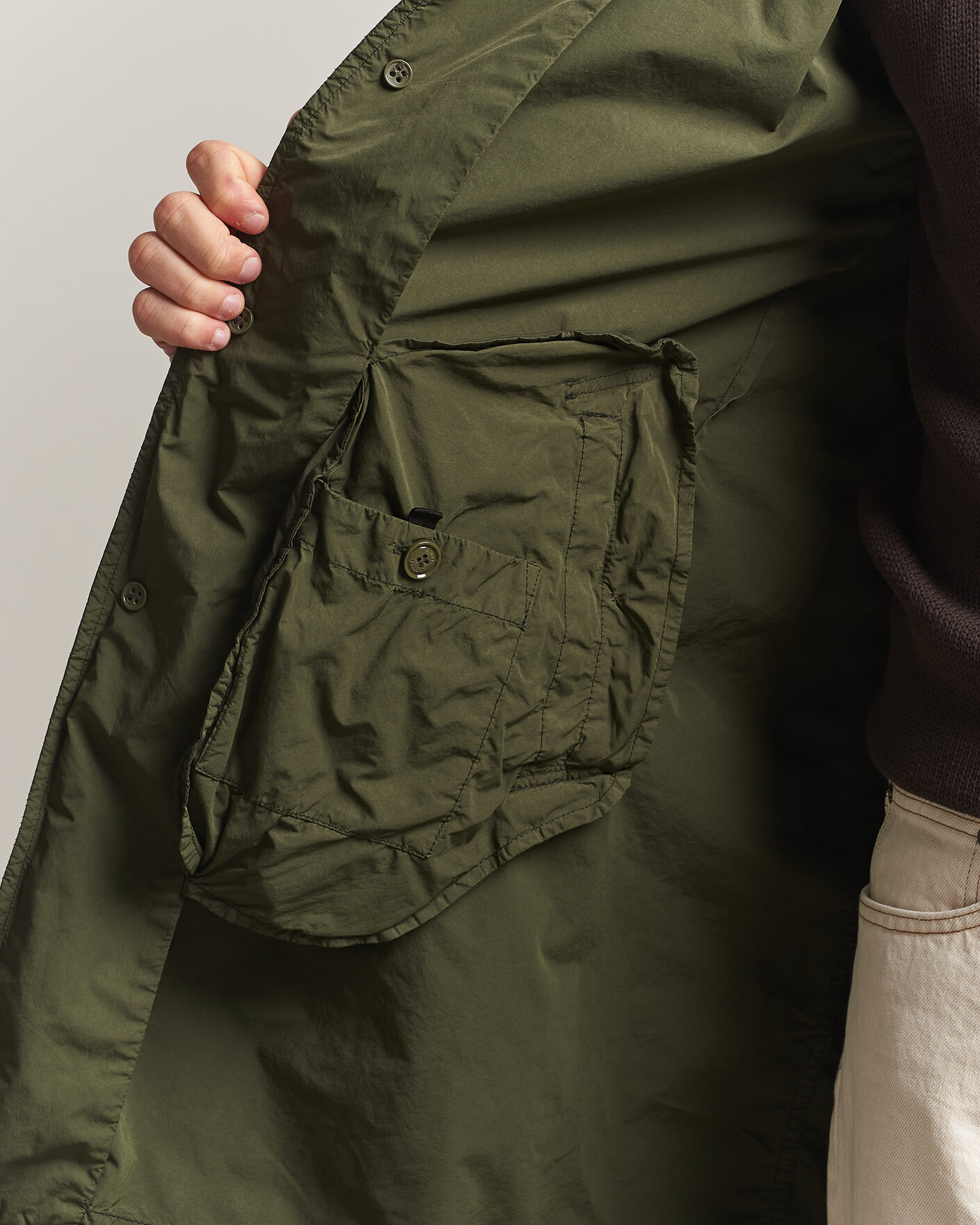 Herren | Jacken | Aspesi | Garment Dyed Lemon Coat Military