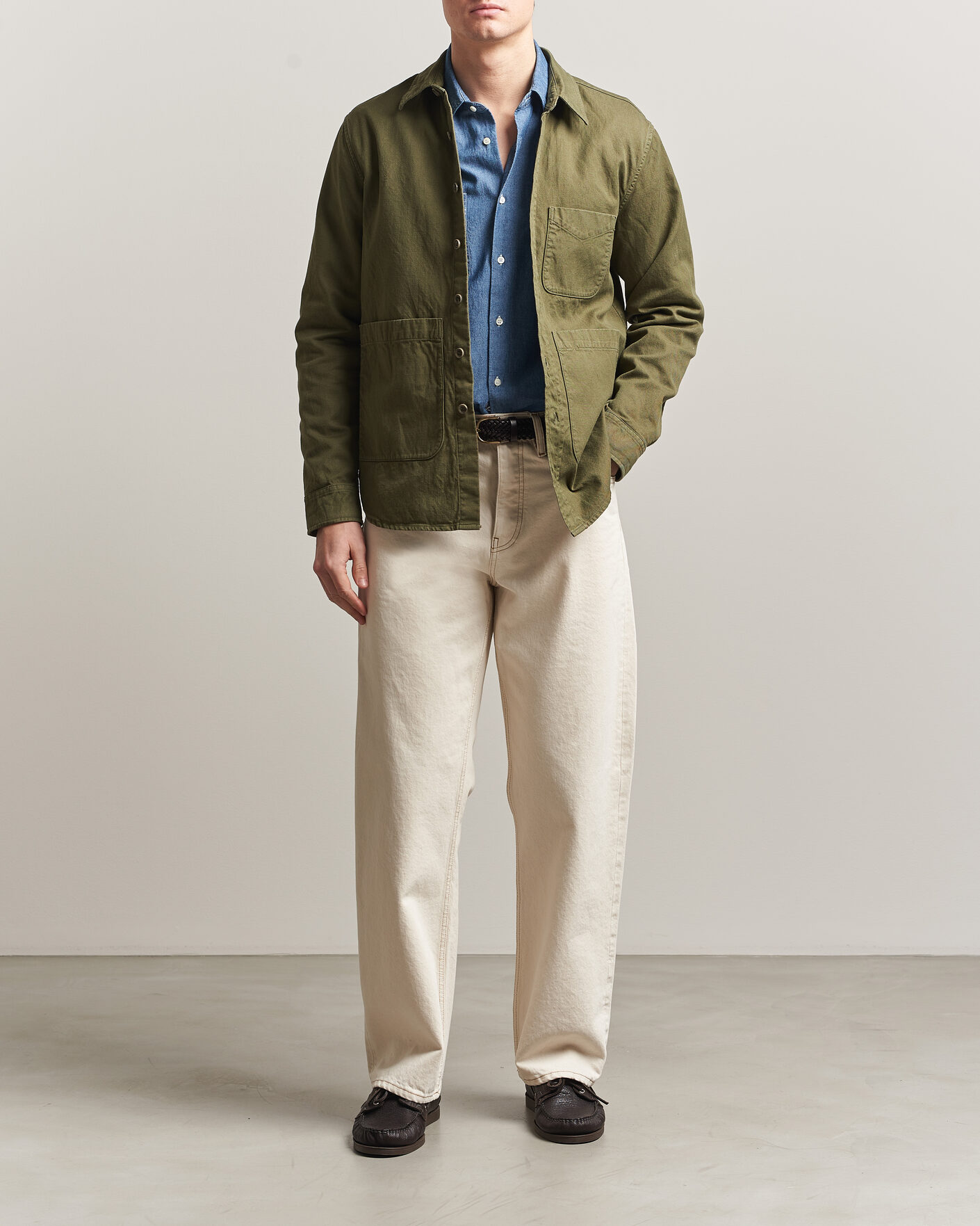 Herren | Jacken | Aspesi | Garment Dyed Utility Shirt Military