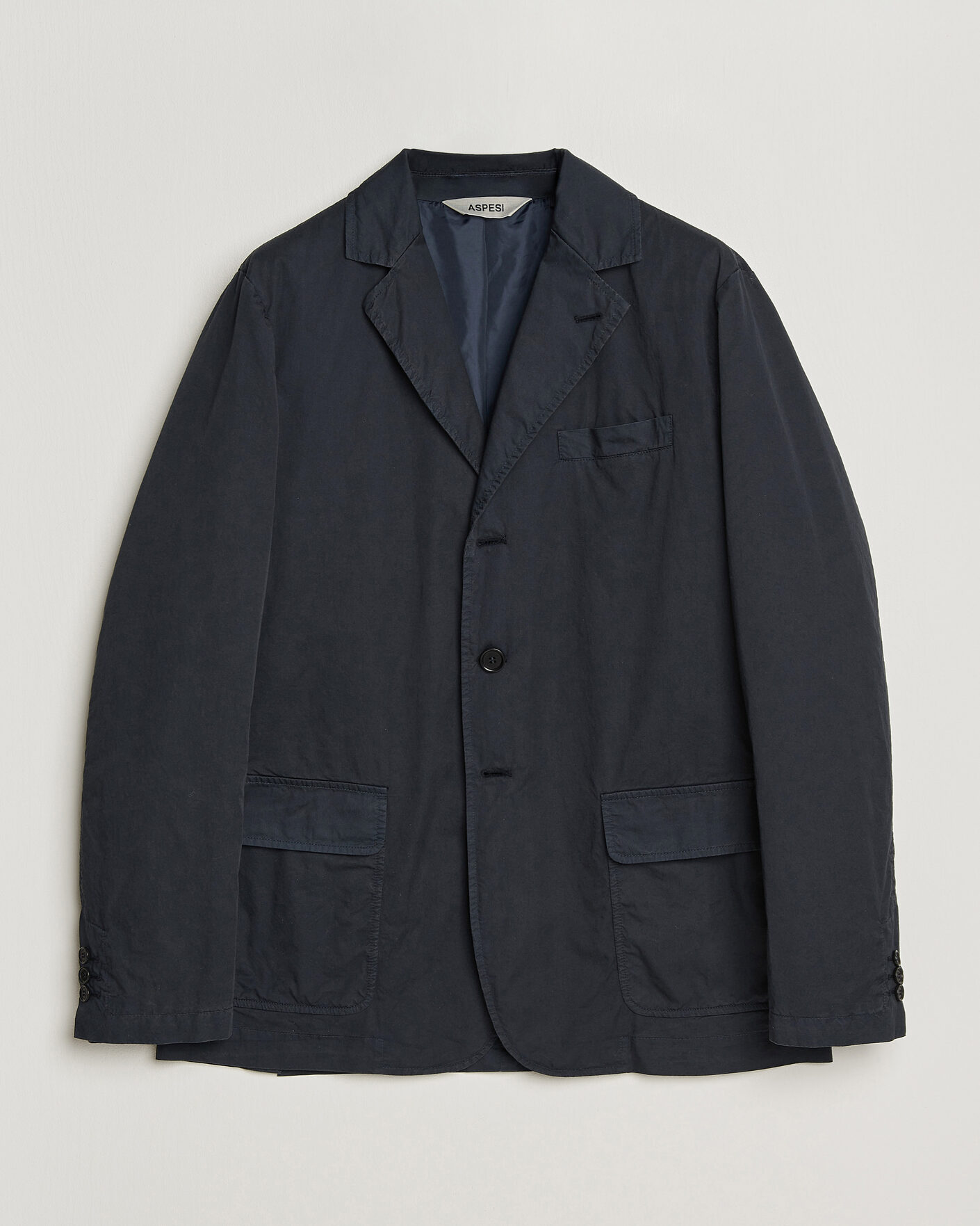 Herren | Sakkos | Aspesi | Cotton Blazer Navy