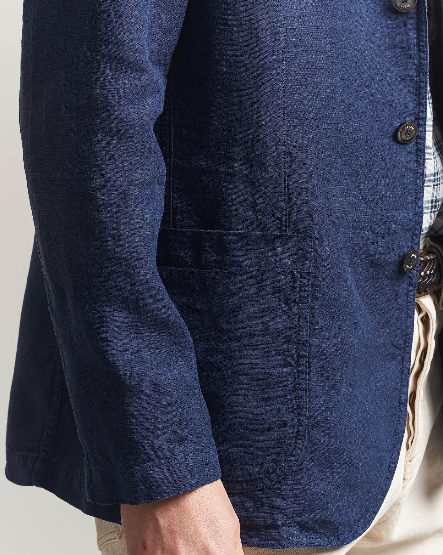 Herren | Sakkos | Aspesi | Samuraki Linen Blazer Navy