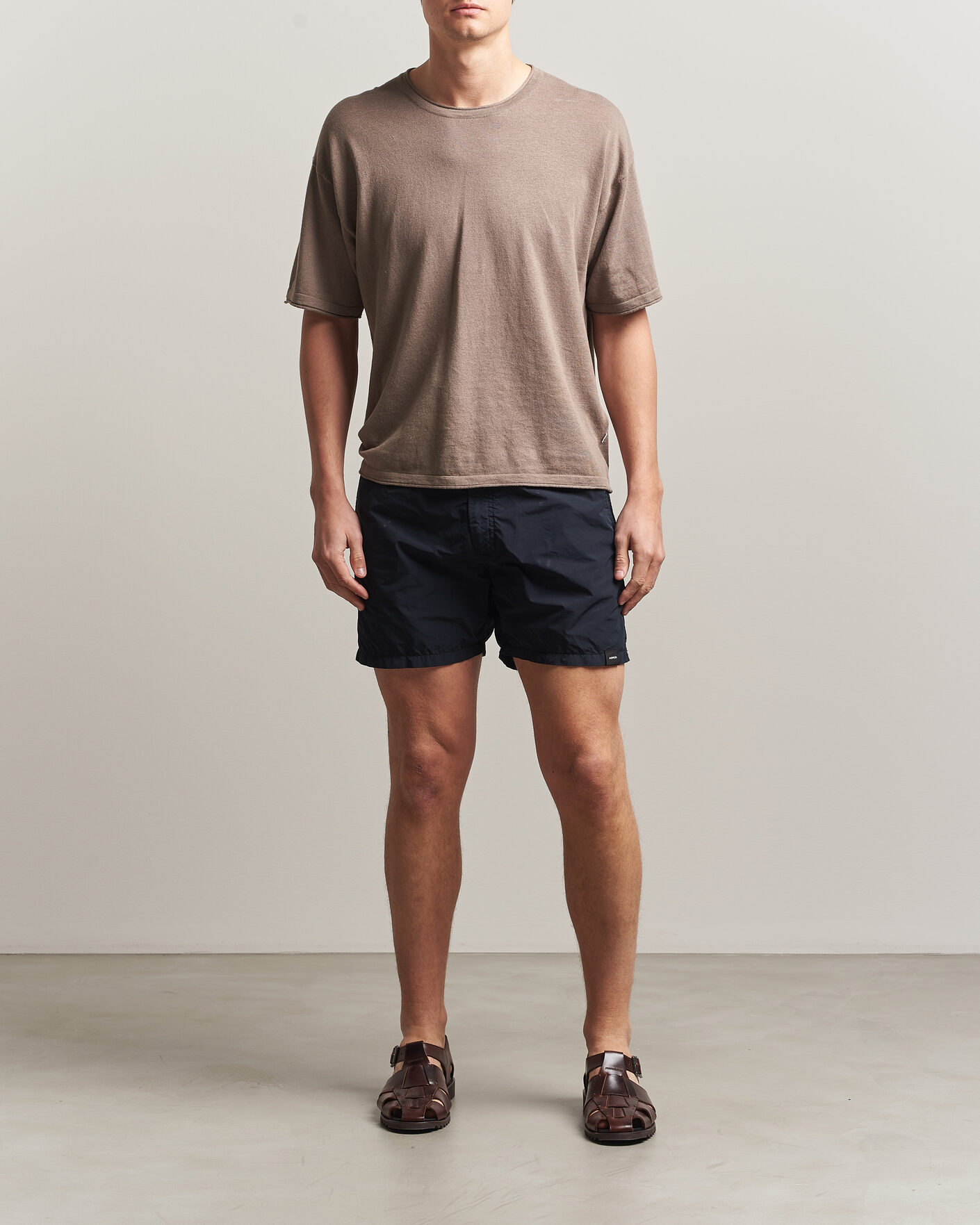 Herren | Badehosen | Aspesi | Caprese Nylon Swim Trunks Navy
