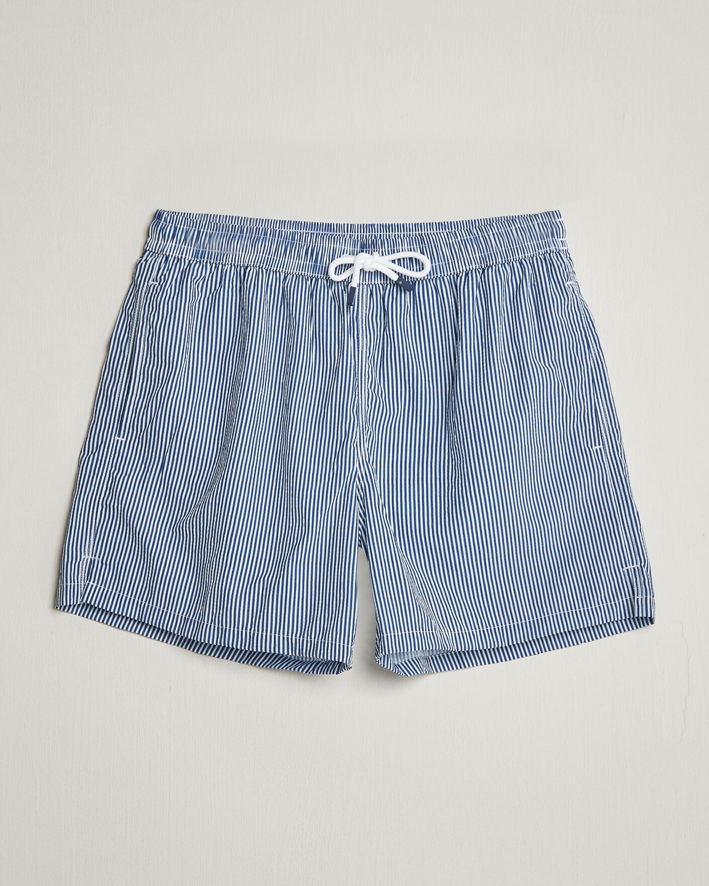 Herren | Badehosen | Fedeli | Madeira Swim Trunk Blue Stripes