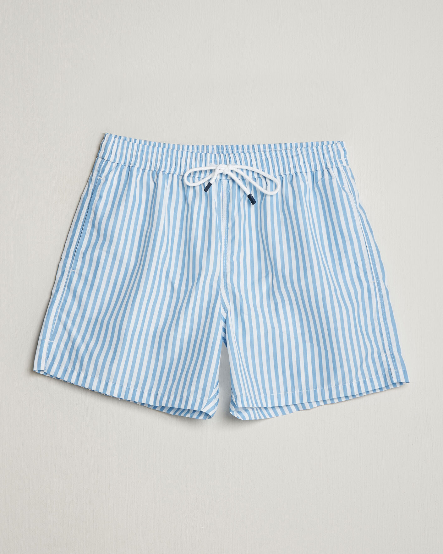 Herren | Badehosen | Fedeli | Madeira Swim Trunk Wide Blue Stripes