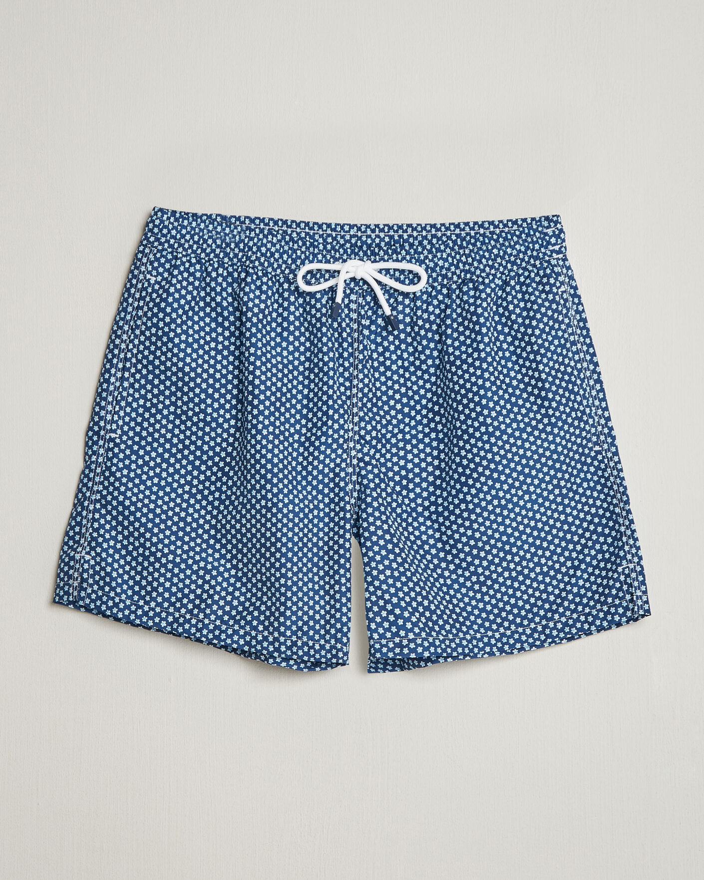 Herren | Badehosen | Fedeli | Madeira Swim Trunk Blue Flowers