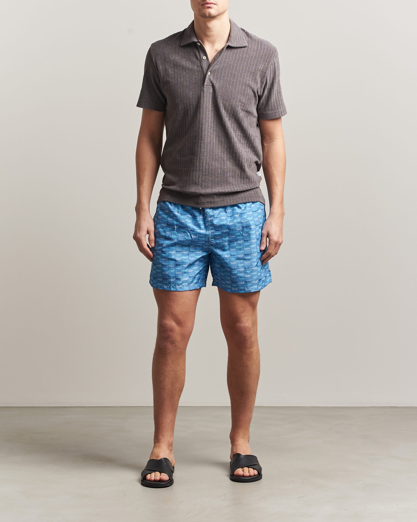 Herren | Badehosen | Fedeli | Madeira Swim Trunk Blue Crocs