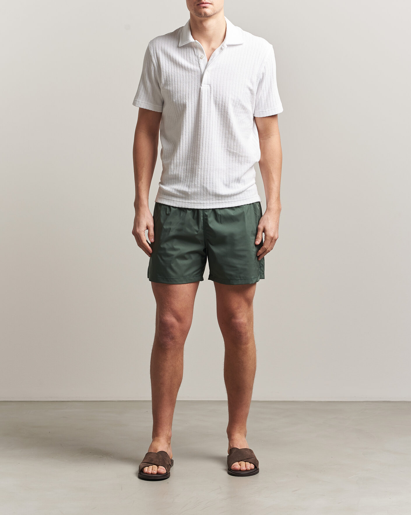 Herren | Badehosen | Fedeli | Madeira Swim Trunk Dark Green