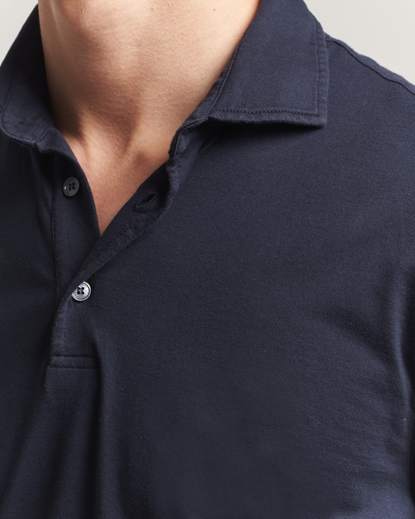 Herren | Poloshirts | Fedeli | Zero Organic Cotton Polo Navy