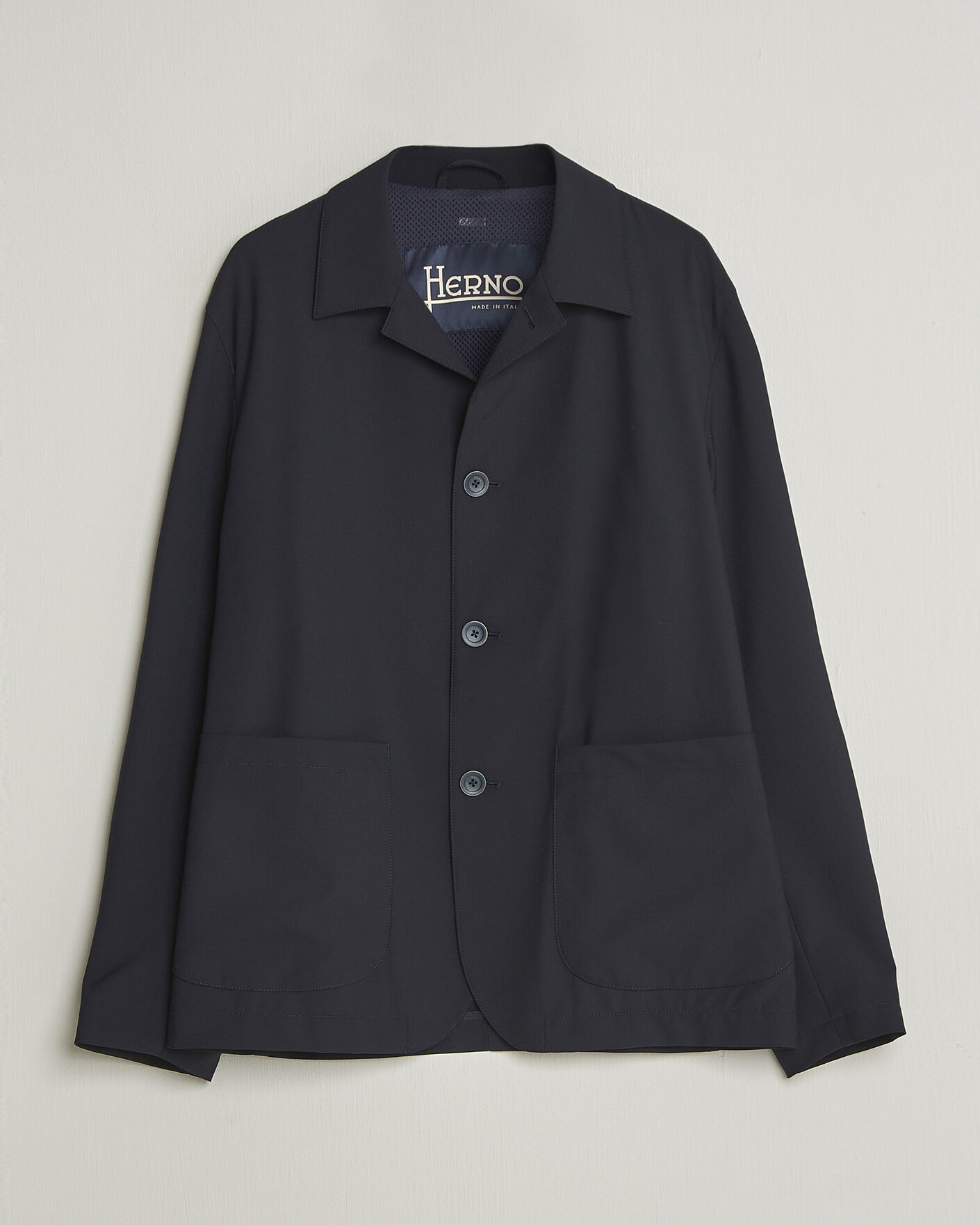 Herren | Jacken | Herno | Travel Wool Chore Jacket Navy
