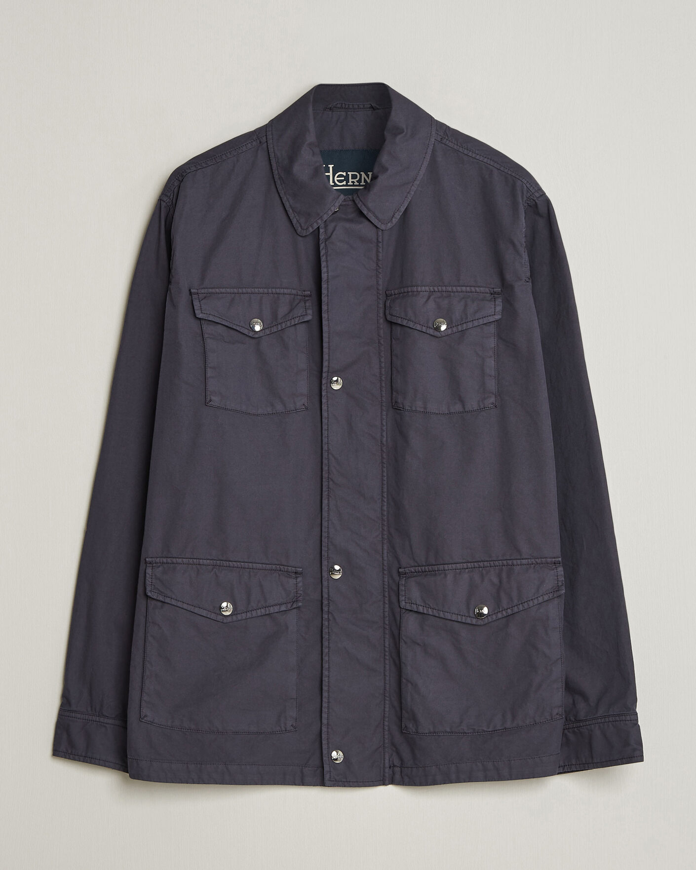 Herren | Jacken | Herno | Washed Cotton Field Jacket Navy
