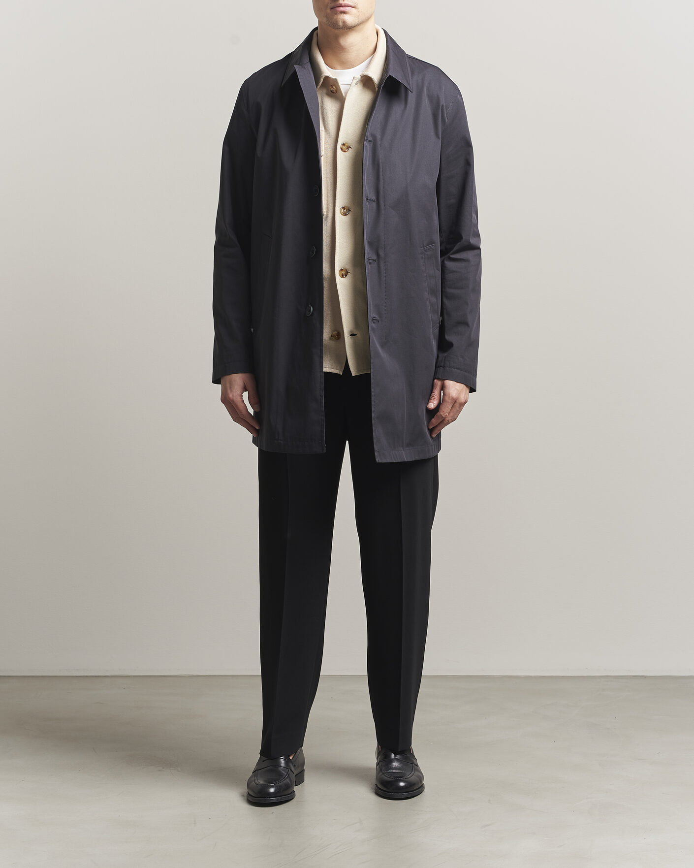 Herren | Jacken | Herno | Cotton Car Coat Navy