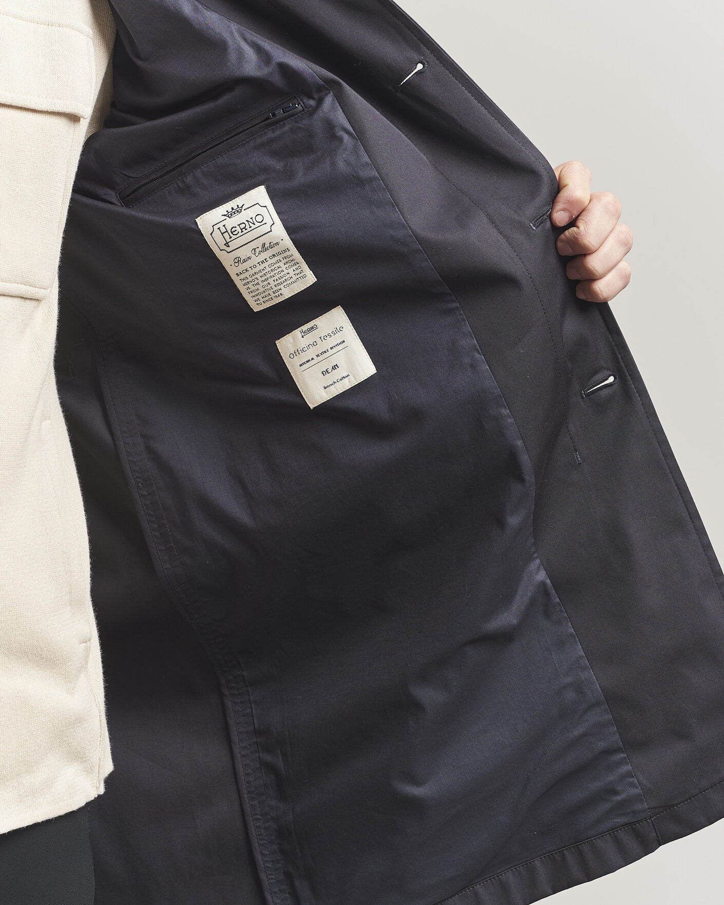 Herren | Jacken | Herno | Cotton Car Coat Navy