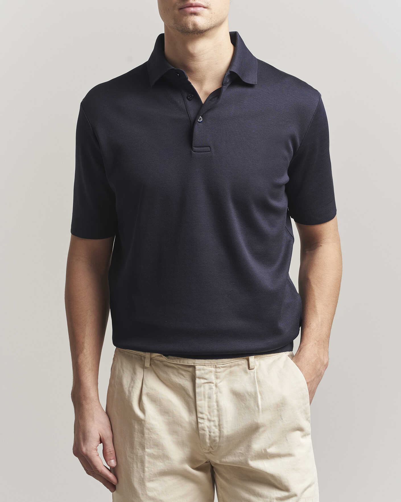 Herren | Poloshirts | Herno | Micro Piquet Polo Navy