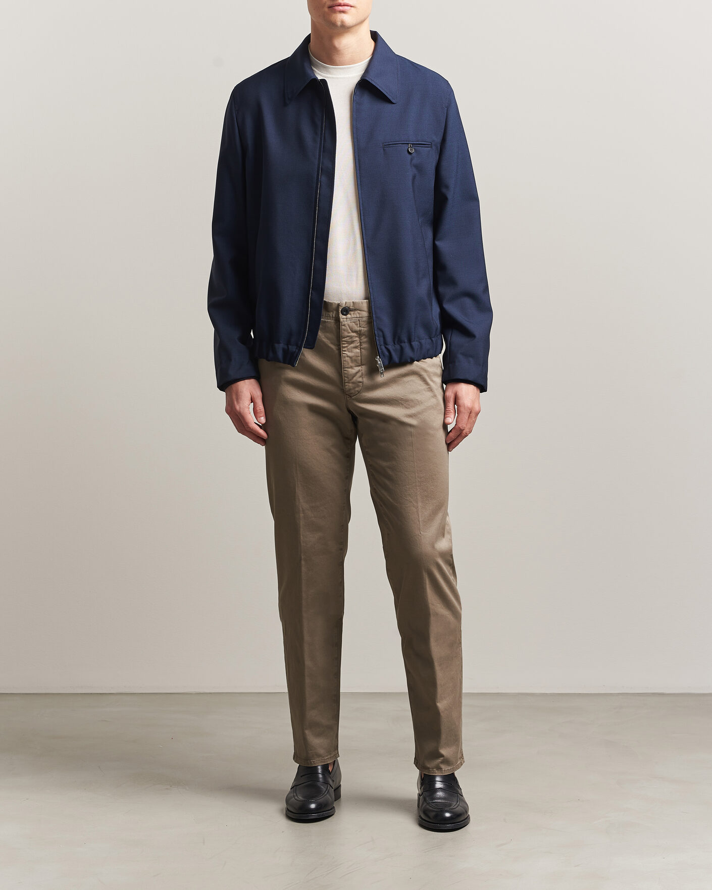 Herren | Hosen | Incotex | Regular Fit Garment Dyed Slacks Brown