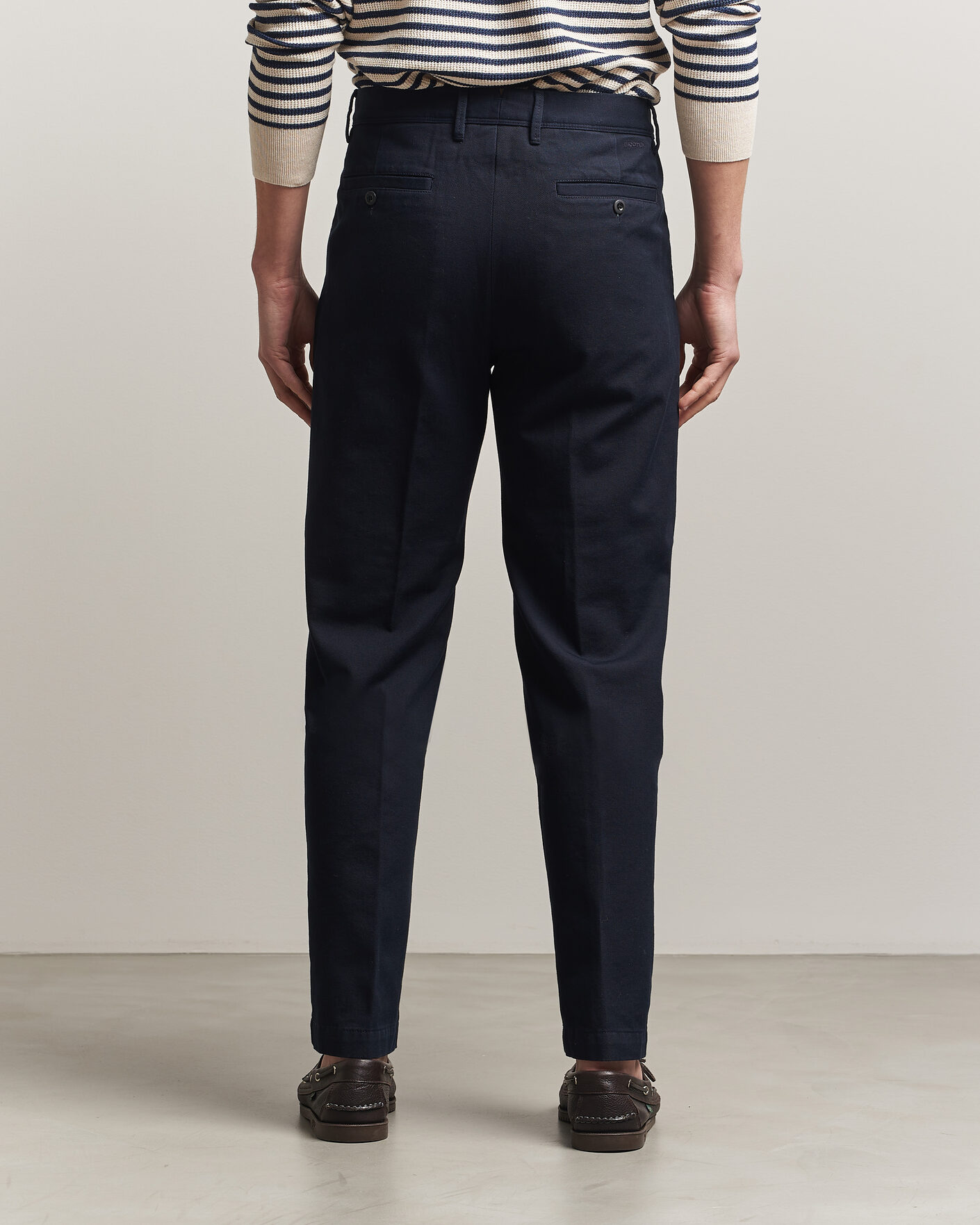 Herren | Hosen | Incotex | Regular Fit Uniform Cotton Slacks Navy